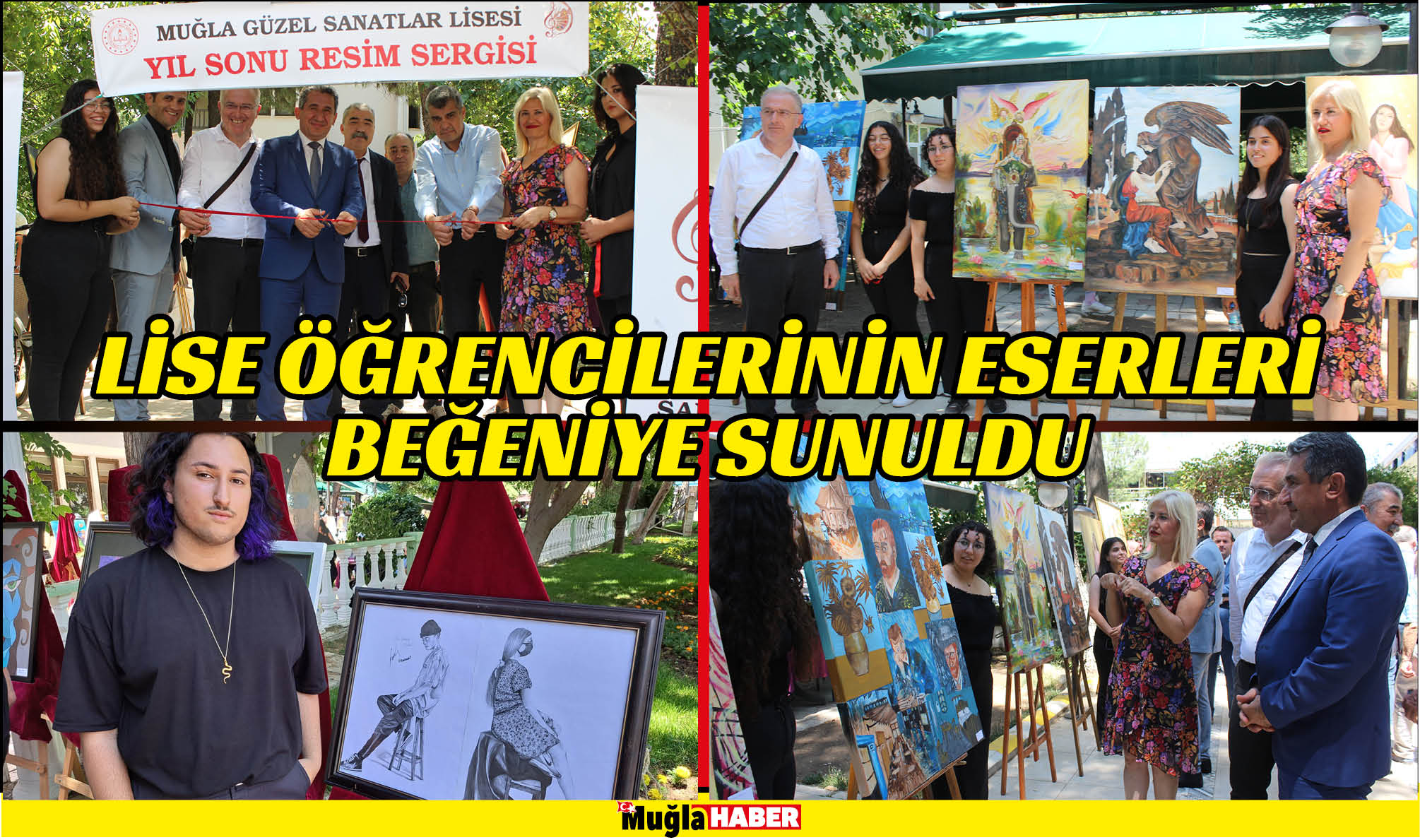 LİSE ÖĞRENCİLERİNİN ESERLERİ BEĞENİYE SUNULDU