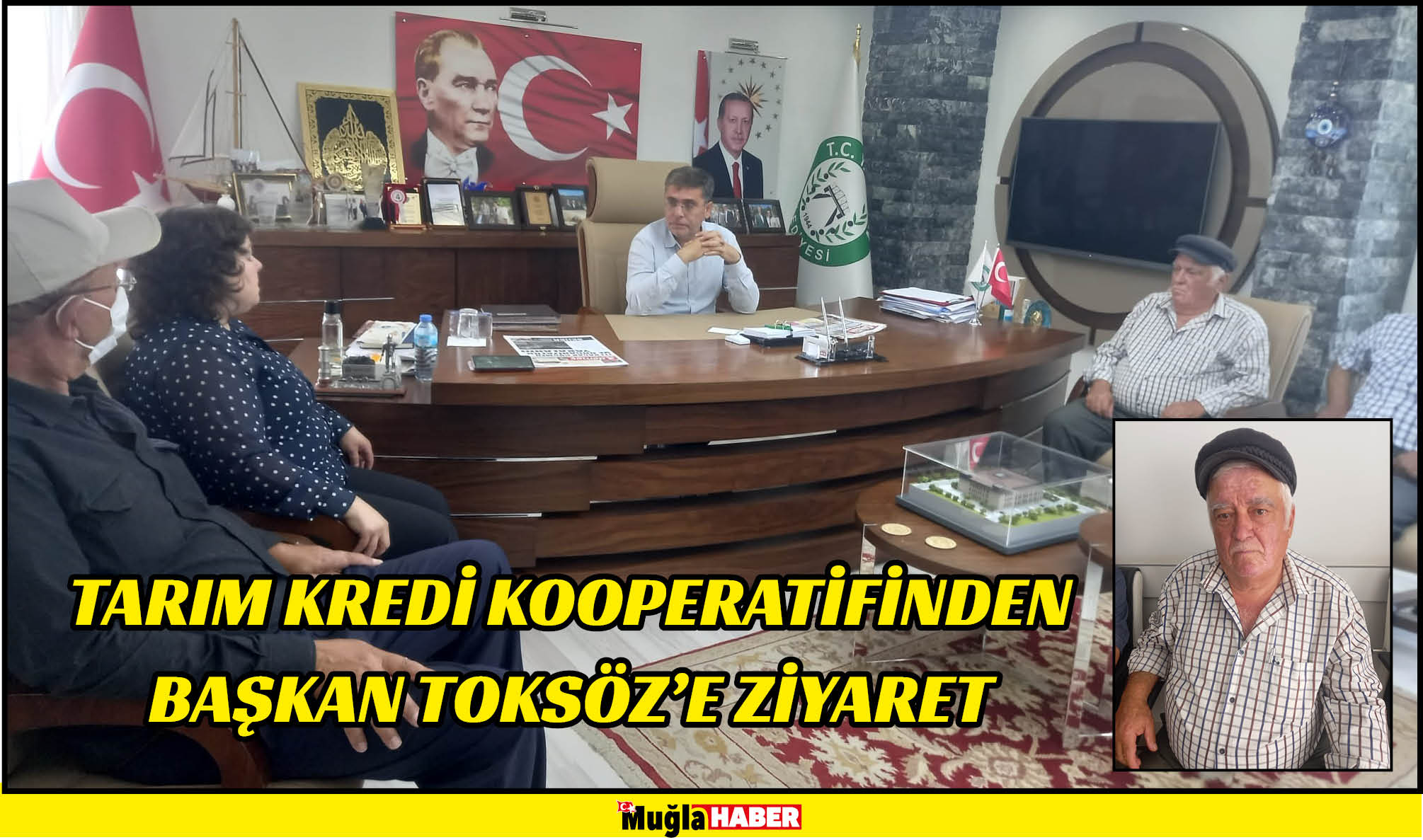 TARIM KREDİ KOOPERATİFİNDEN BAŞKAN TOKSÖZ’E ZİYARET