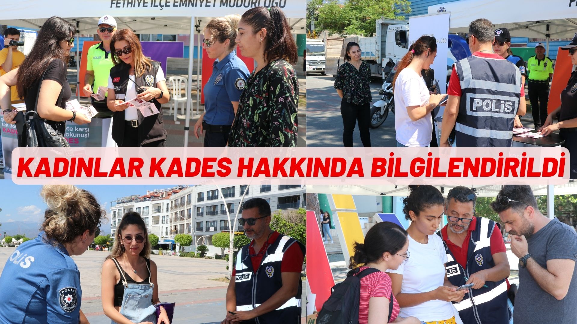 BODRUM VE FETHİYE'DE kadınlar KADES hakkında bilgilendirildi