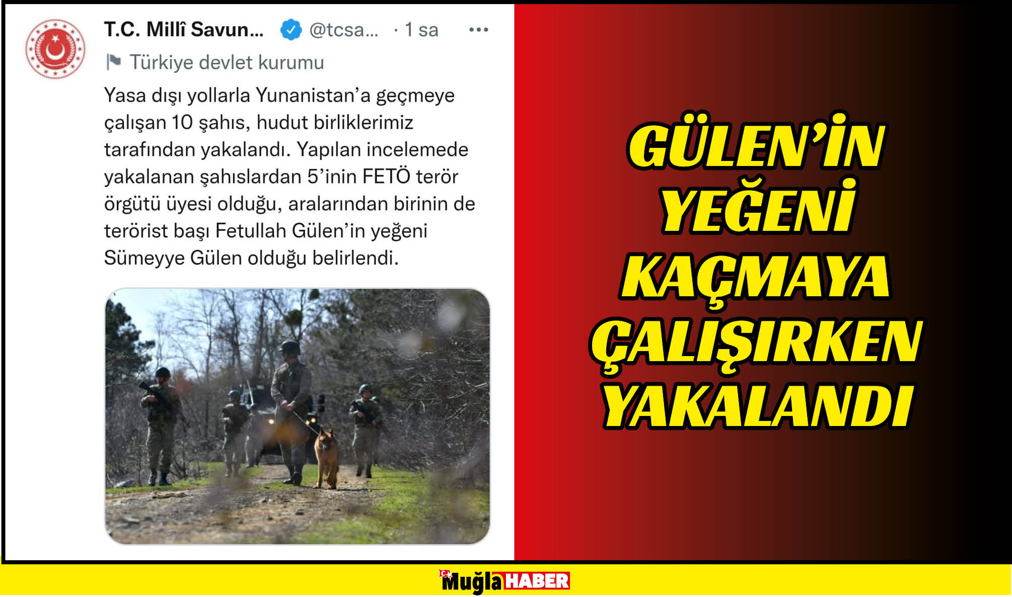 GÜLEN’İN YEĞENİ KAÇMAYA ÇALIŞIRKEN YAKALANDI