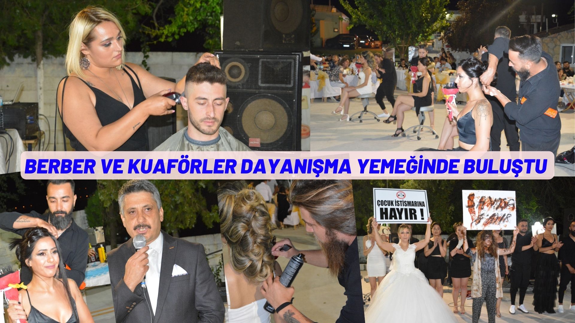 BERBER VE KUAFÖRLER DAYANIŞMA YEMEĞİNDE BULUŞTU