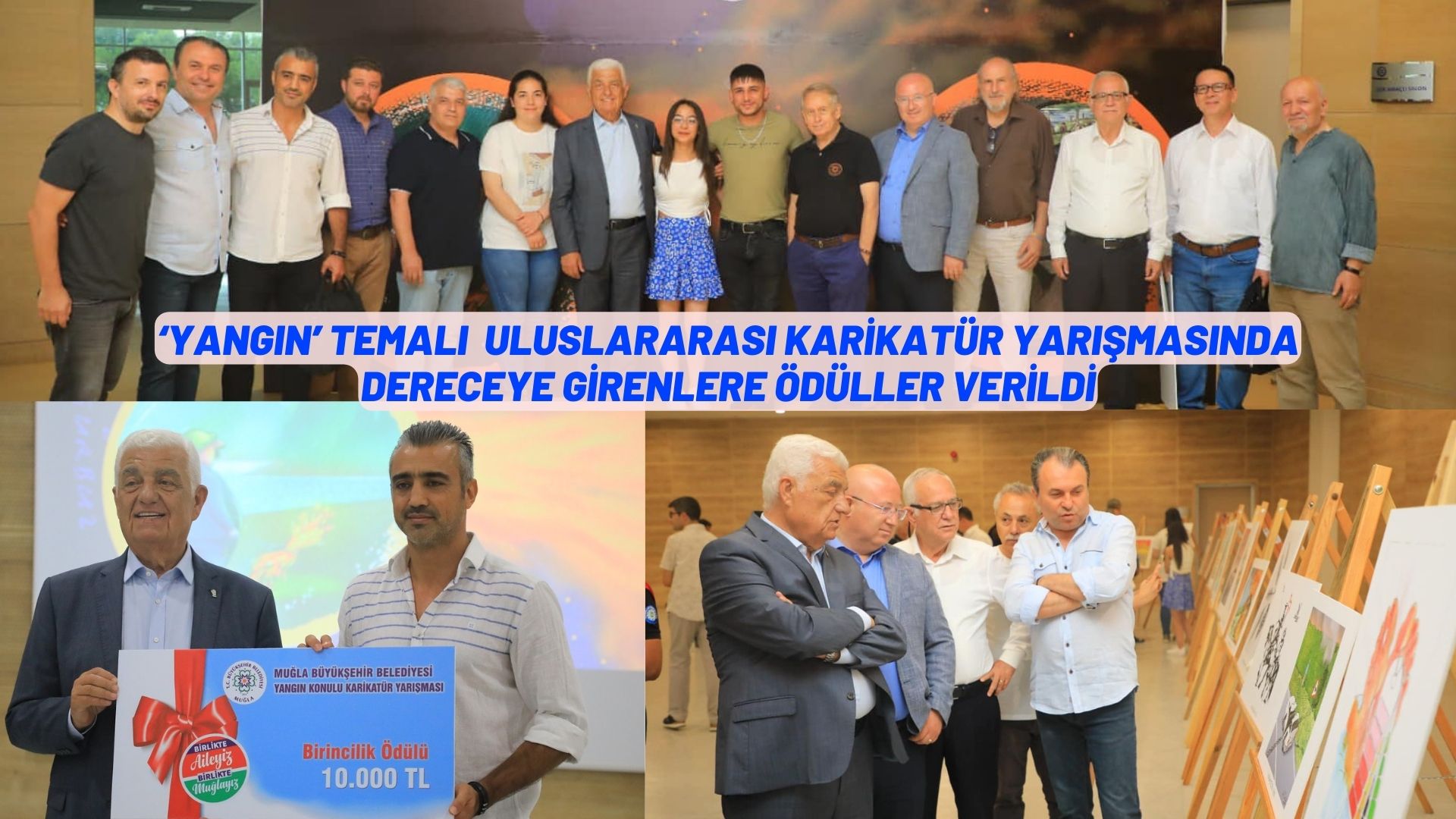 BÜYÜKŞEHİR KARİKATÜR YARIŞMASI ÖDÜL TÖRENİ YAPILDI