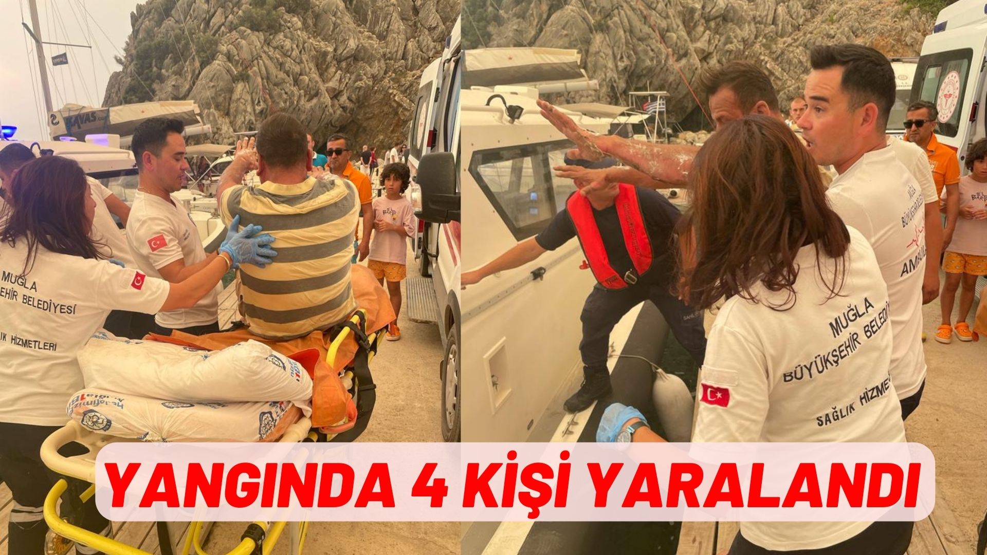 YANGINDA 4 KİŞİ YARALANDI