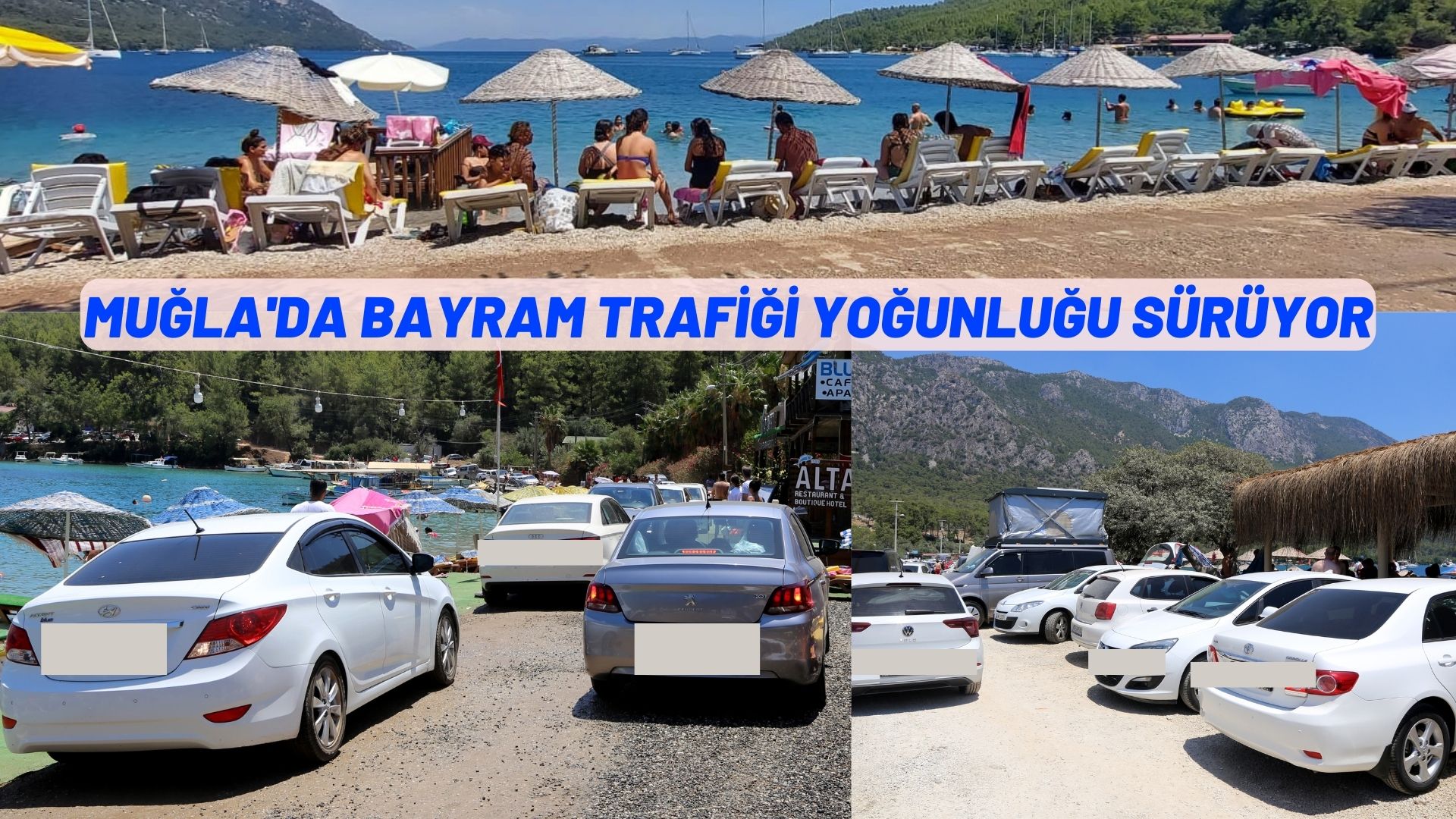 Muğla'da bayram trafiği yoğunluğu sürüyor