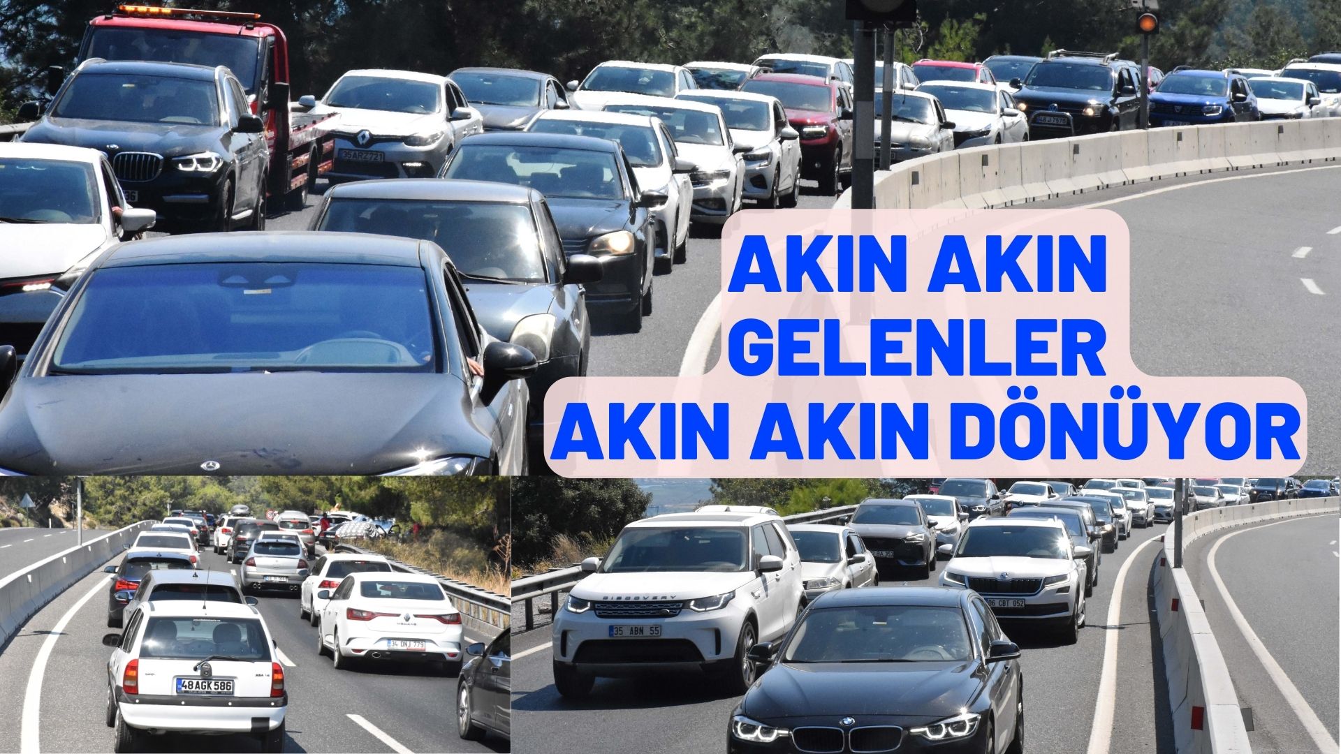 Muğla'da tatilciler dönüş yolunda yoğunluk oluşturdu