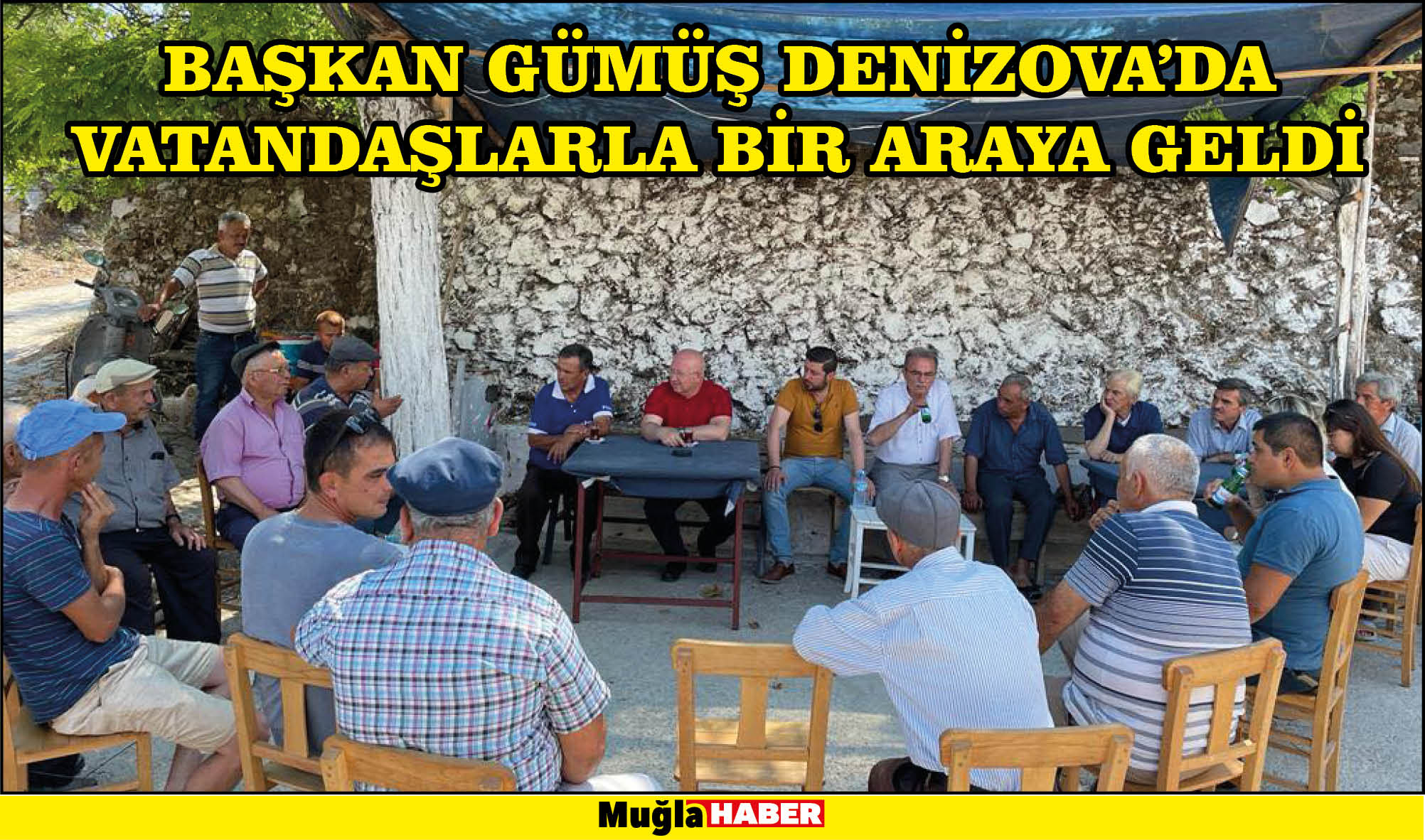 BAŞKAN GÜMÜŞ DENİZOVA’DA VATANDAŞLARLA BİR ARAYA GELDİ