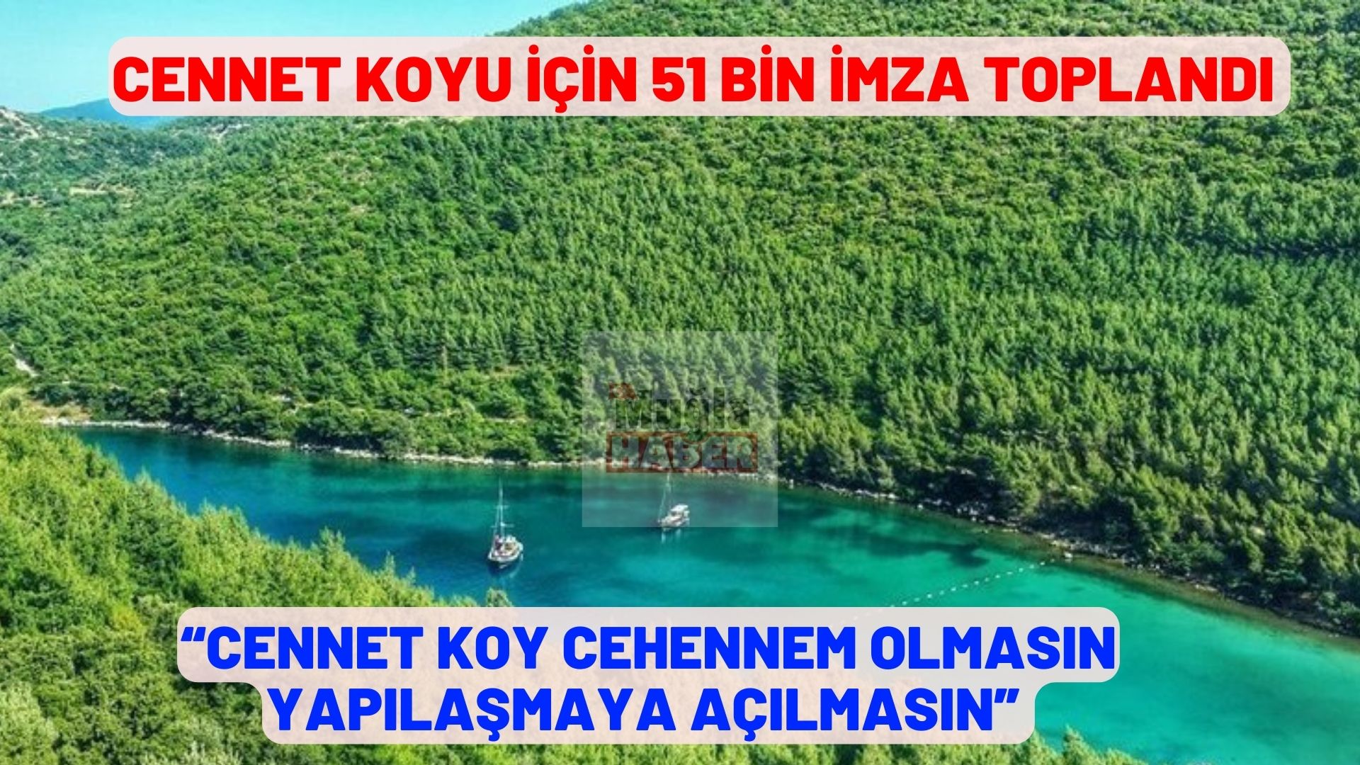 CENNET KOYU İÇİN 51 BİN İMZA TOPLANDI