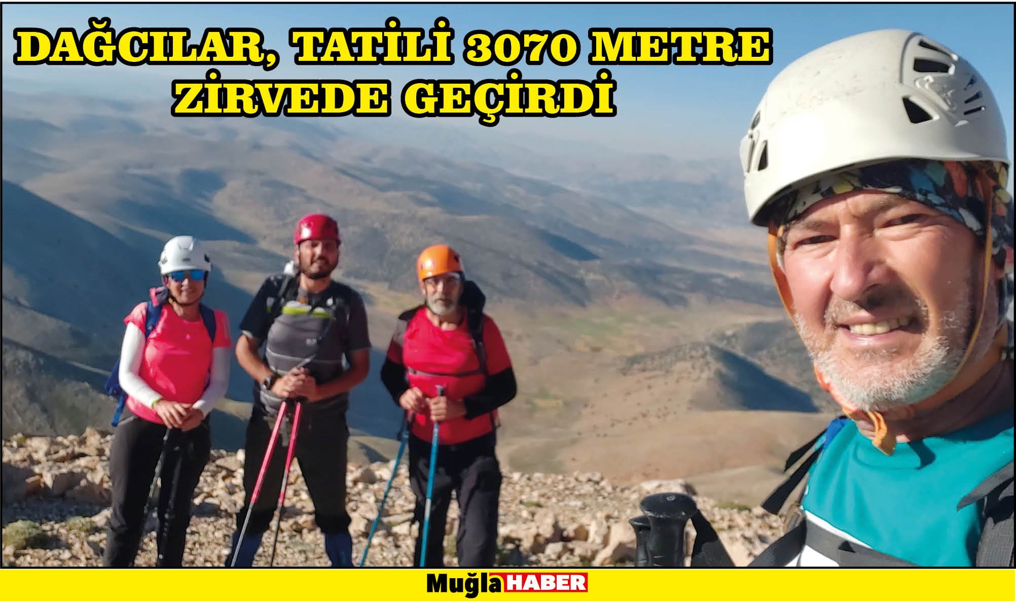 DAĞCILAR, TATİLİ 3070 METRE ZİRVEDE GEÇİRDİ