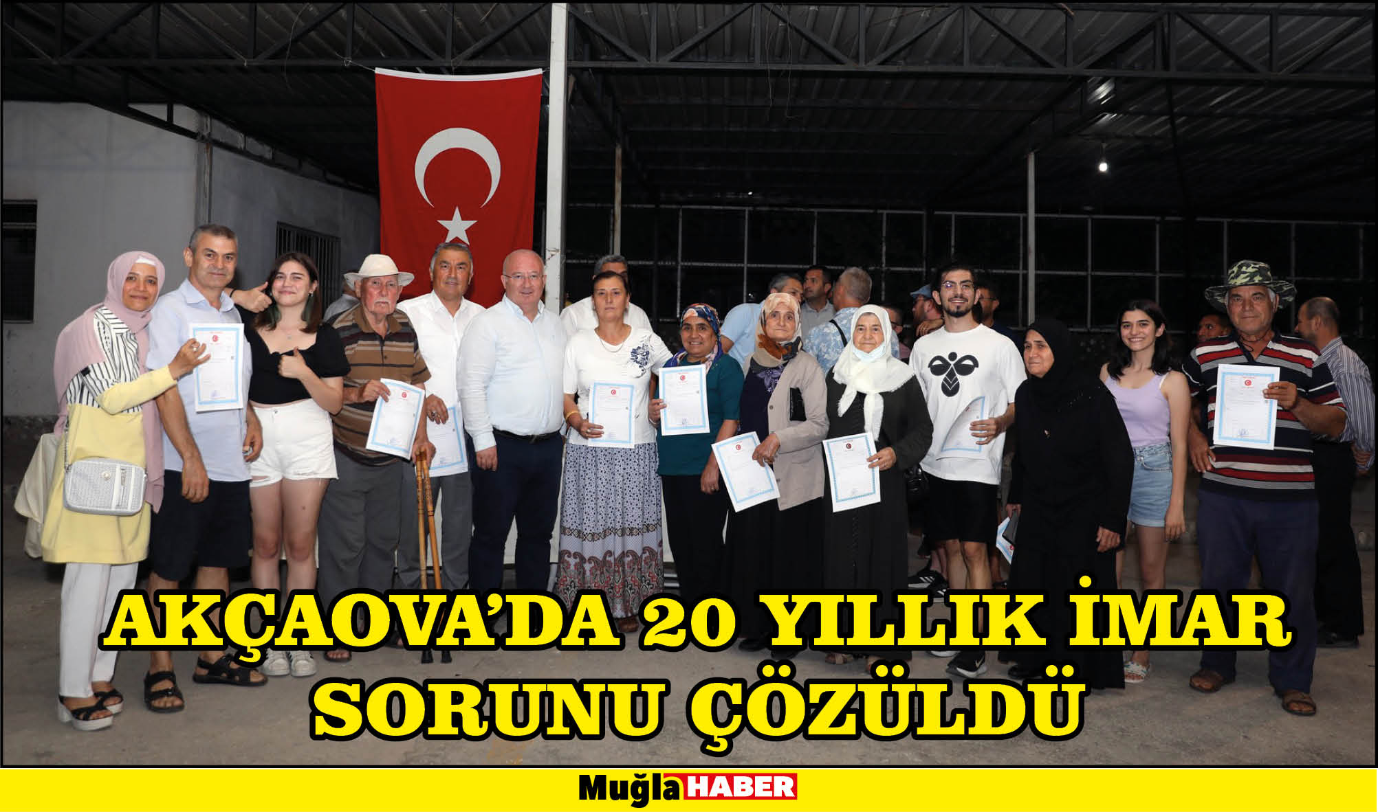 AKÇAOVA’DA 20 YILLIK İMAR SORUNU ÇÖZÜLDÜ