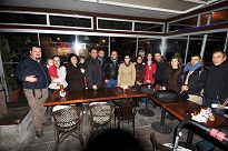 Gazeteci çifte veda gecesi düzenlendi