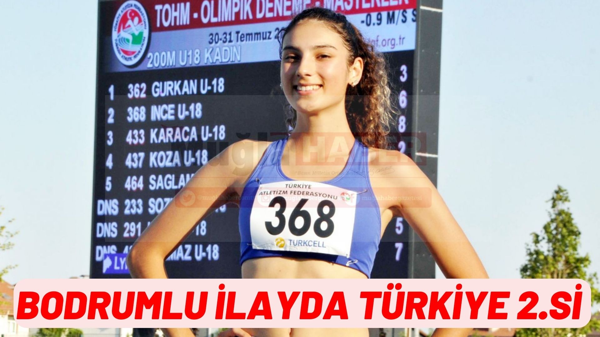 BODRUMLU İLAYDA TÜRKİYE 2.Sİ