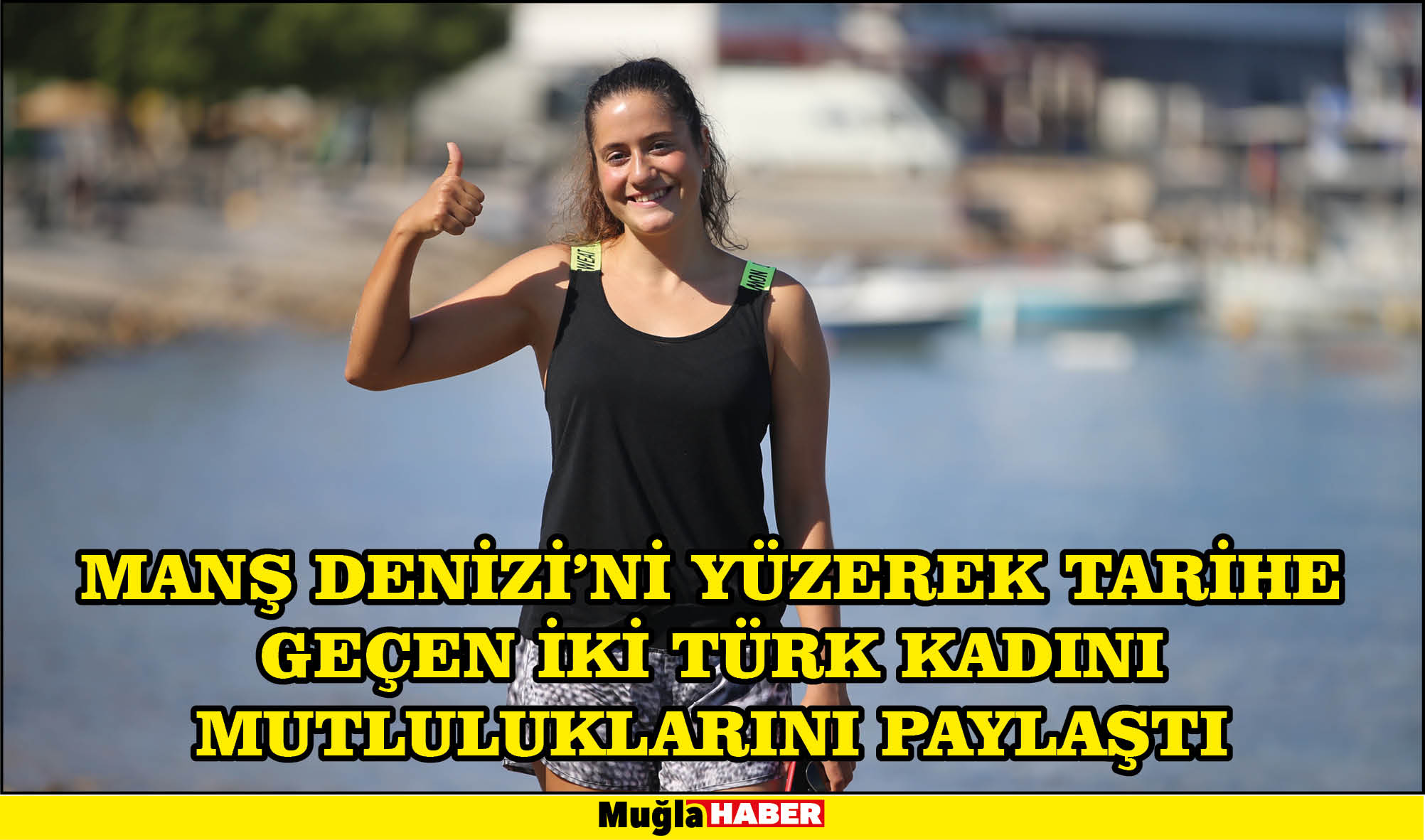 Manş Denizi'ni yüzerek tarihe geçen iki Türk kadını mutluluklarını paylaştı