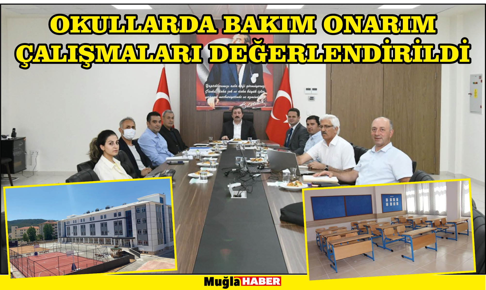 OKULLARDA BAKIM ONARIM ÇALIŞMALARI DEĞERLENDİRİLDİ