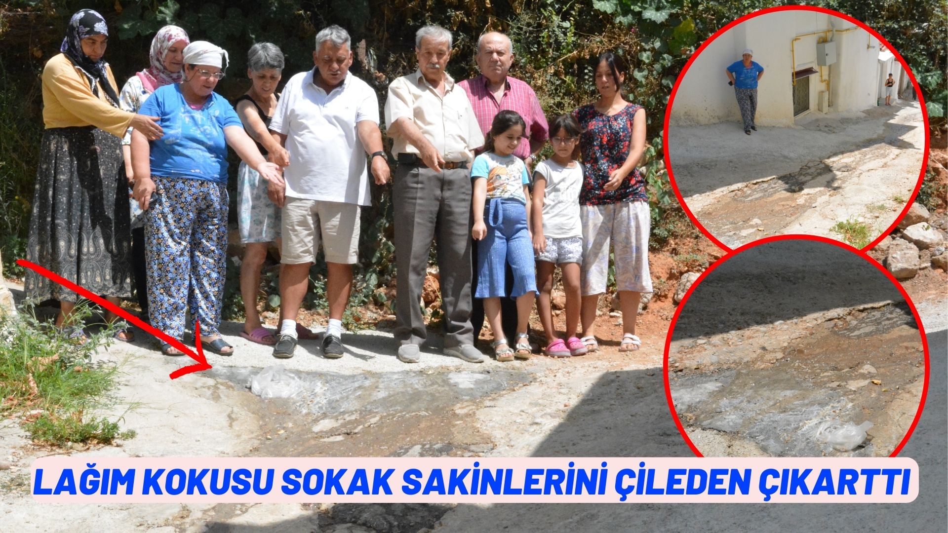 LAĞIM KOKUSU SOKAK SAKİNLERİNİ ÇİLEDEN ÇIKARTTI