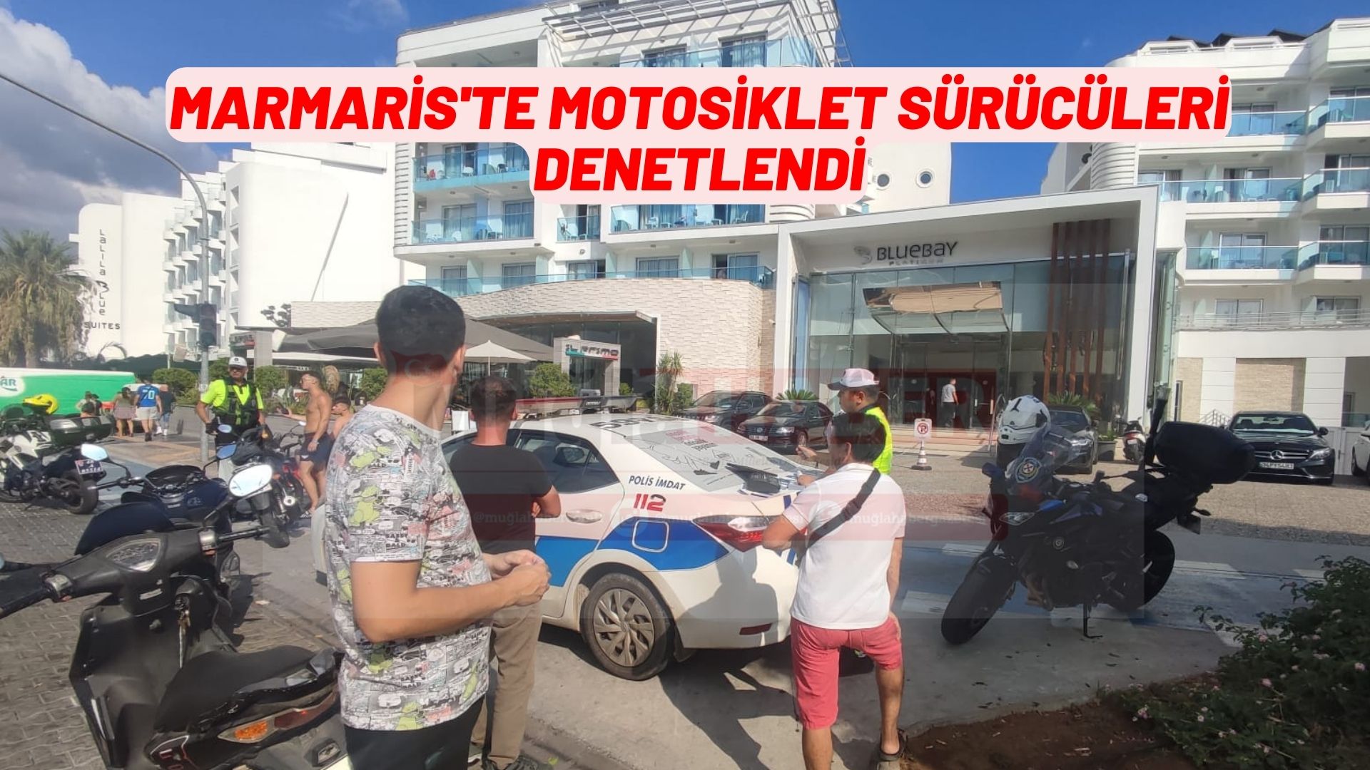 Marmaris'te motosiklet sürücüleri denetlendi