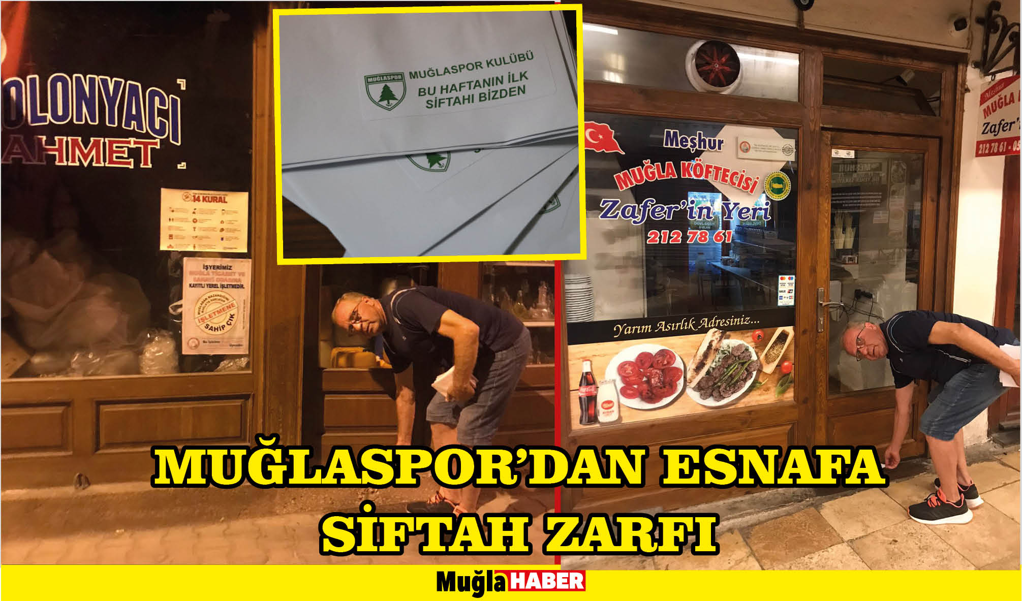 MUĞLASPOR'DAN ESNAFA SİFTAH ZARFI