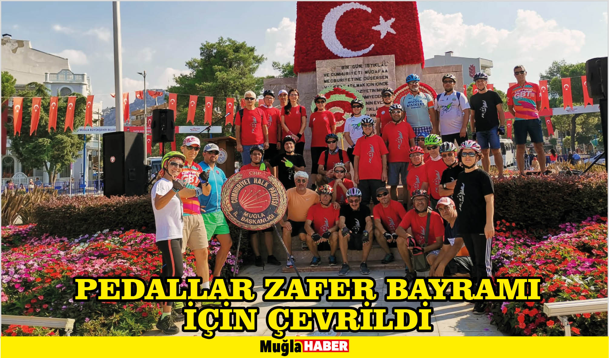 PEDALLAR ZAFER BAYRAMI İÇİN ÇEVRİLDİ