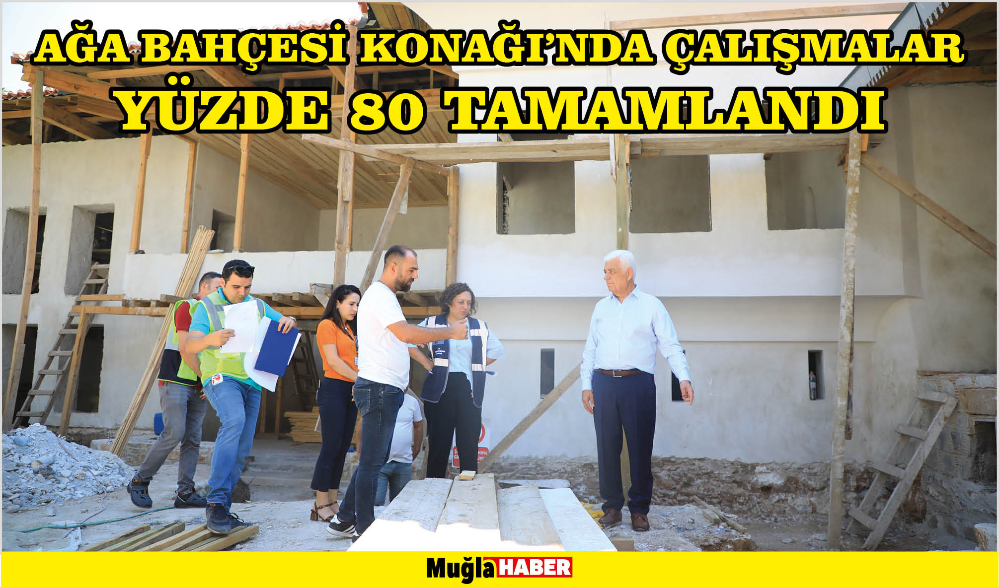 Ağa Bahçesi Konağı’nda çalışmalar yüzde 80 tamamlandı