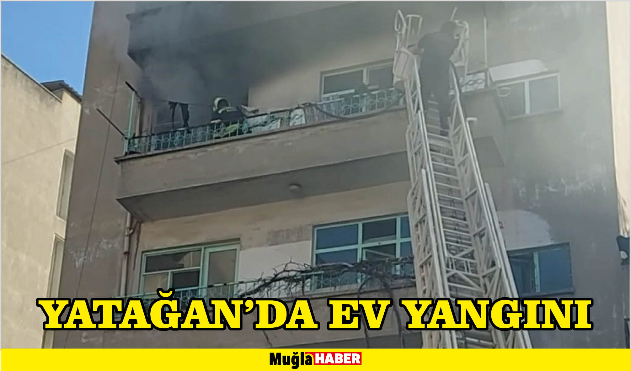 YATAĞAN’DA EV YANGINI