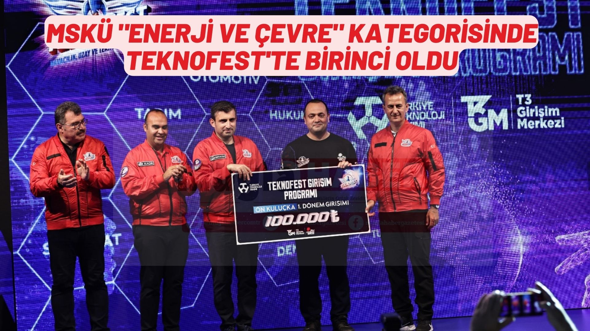 MSKÜ "Enerji ve Çevre" kategorisinde TEKNOFEST'te birinci oldu