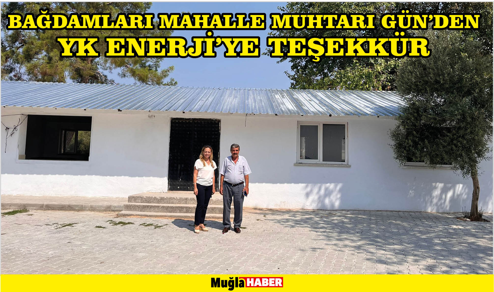 BAĞDAMLARI MAHALLE MUHTARI GÜN’DEN YK ENERJİ’YE TEŞEKKÜR