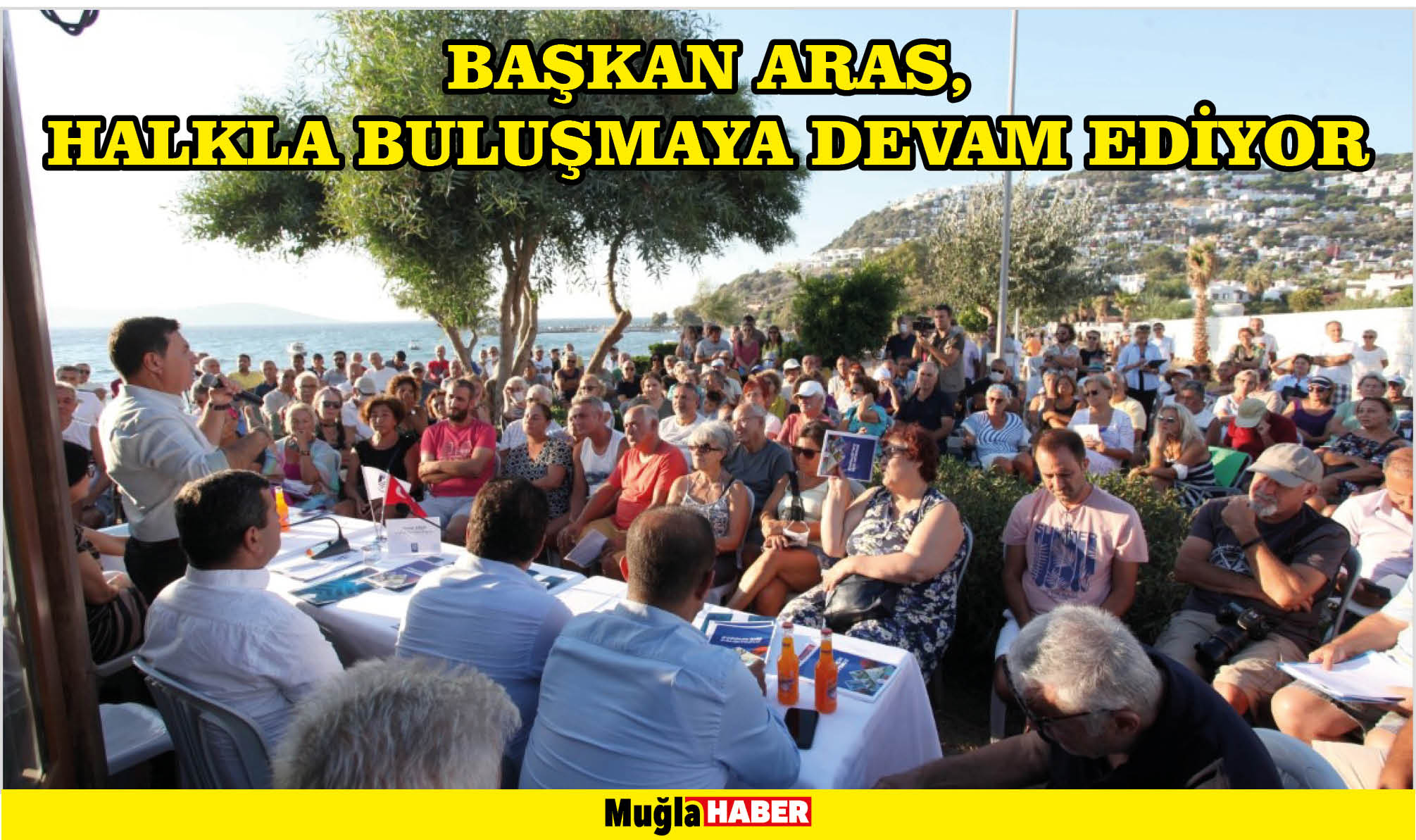 BAŞKAN ARAS, HALKLA BULUŞMAYA DEVAM EDİYOR