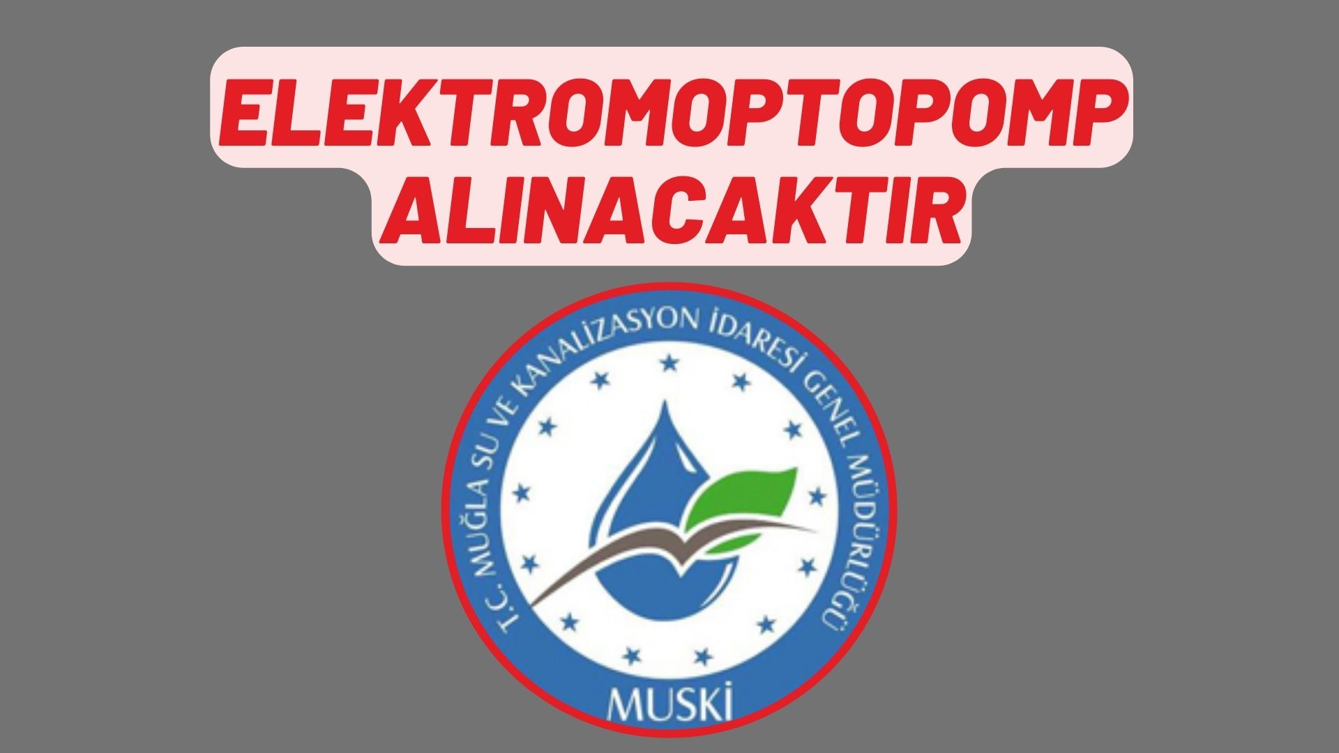 Elektromoptopomp alınacaktır