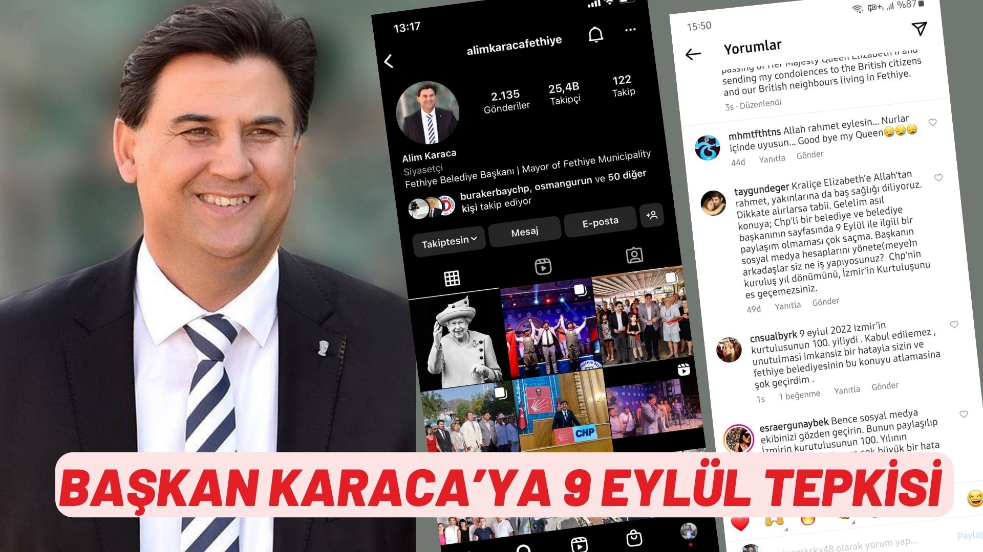 BAŞKAN KARACA’YA 9 EYLÜL TEPKİSİ