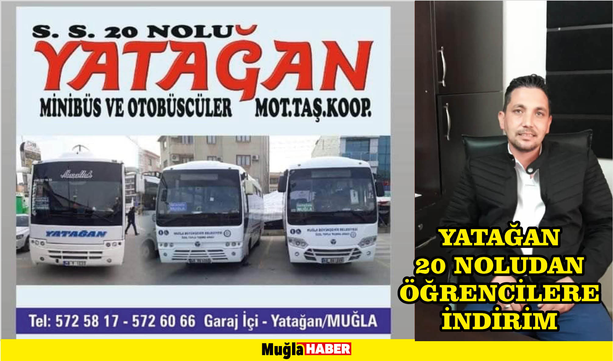 YATAĞAN 20 NOLUDAN ÖĞRENCİLERE İNDİRİM