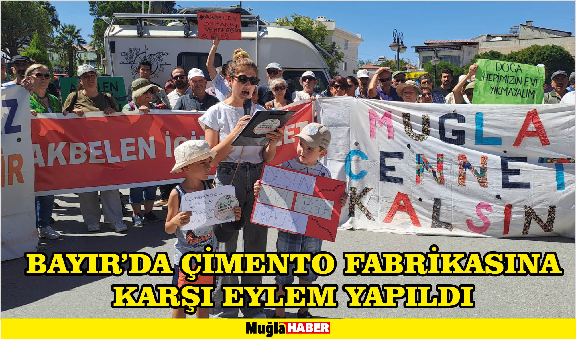 Bayır’da çimento fabrikasına karşı eylem yapıldı