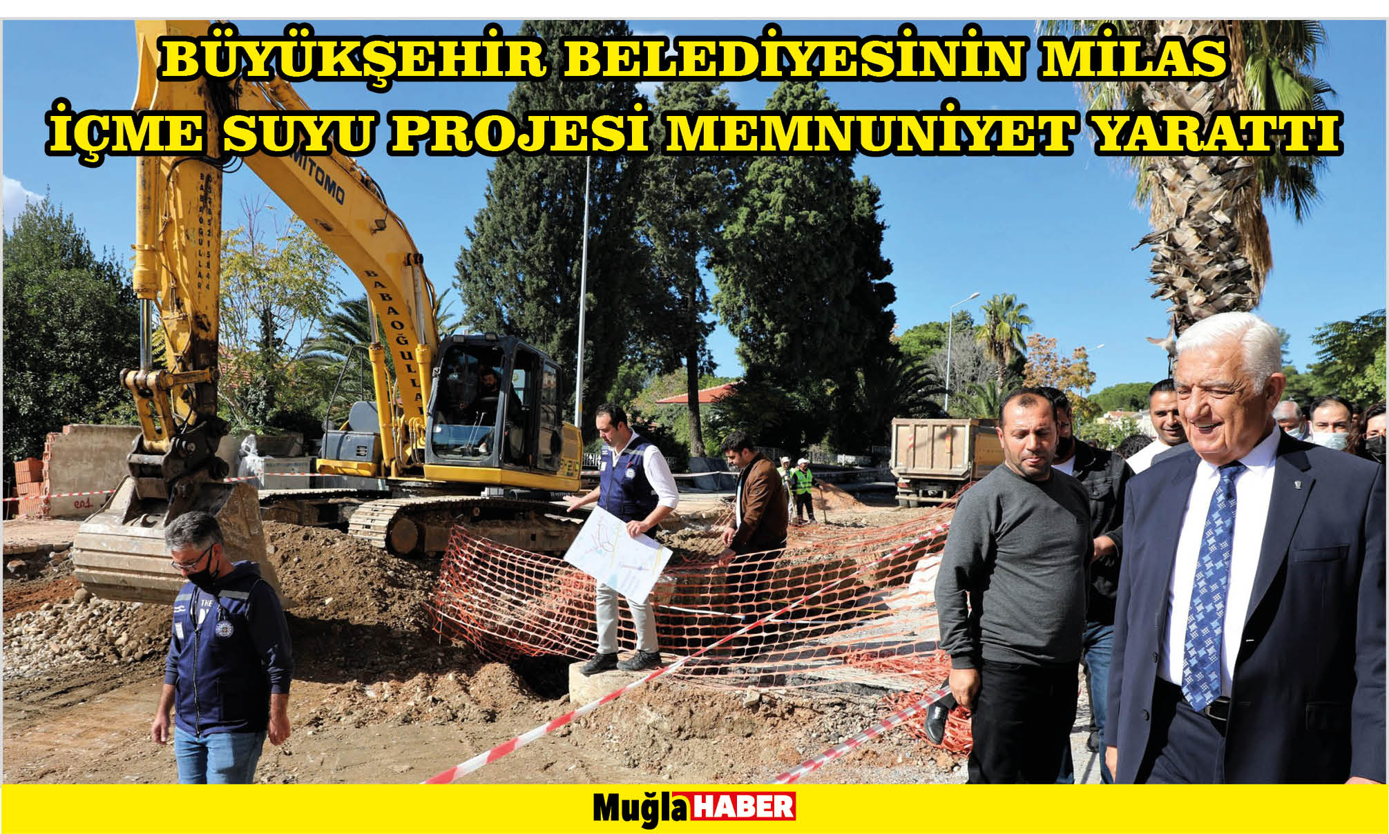 BÜYÜKŞEHİR BELEDİYESİNİN MİLAS İÇME SUYU PROJESİ MEMNUNİYET YARATTI