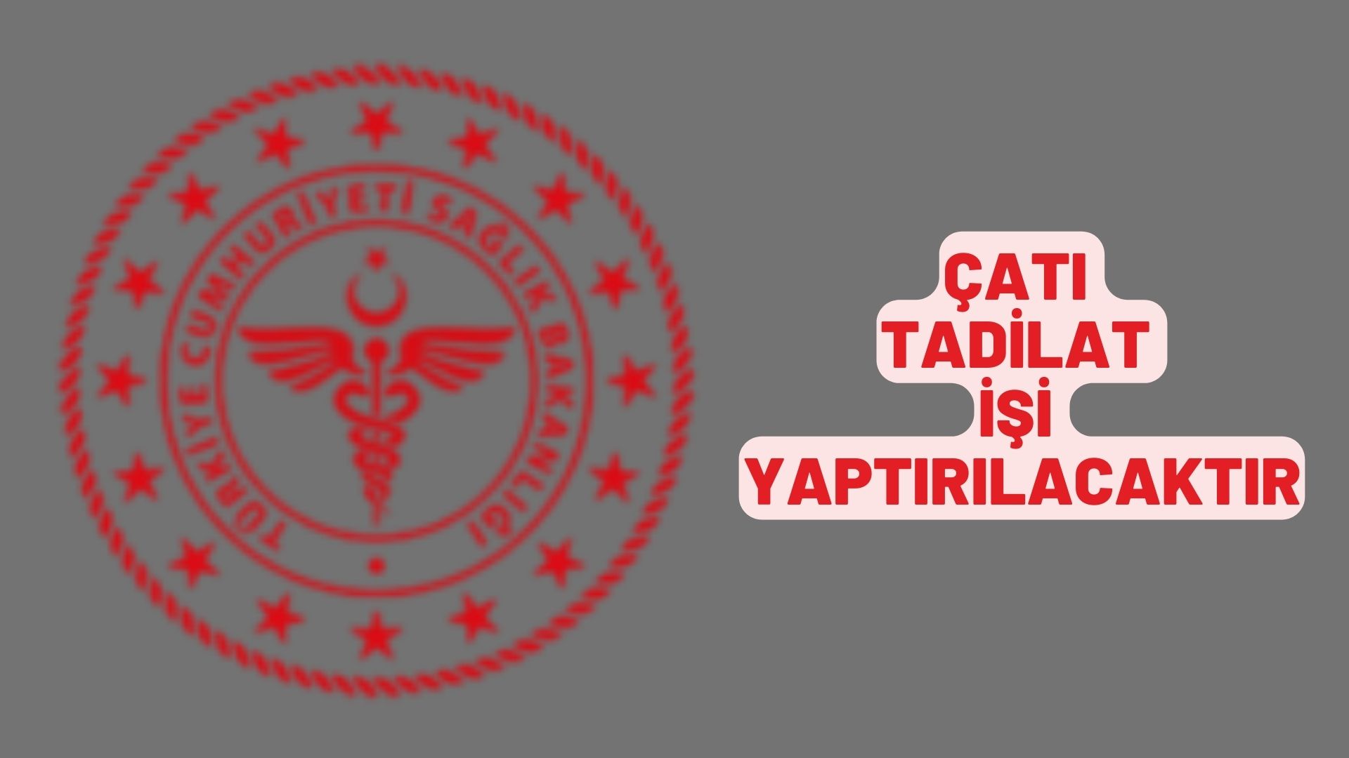 Çatı tadilat işi yaptırılacaktır