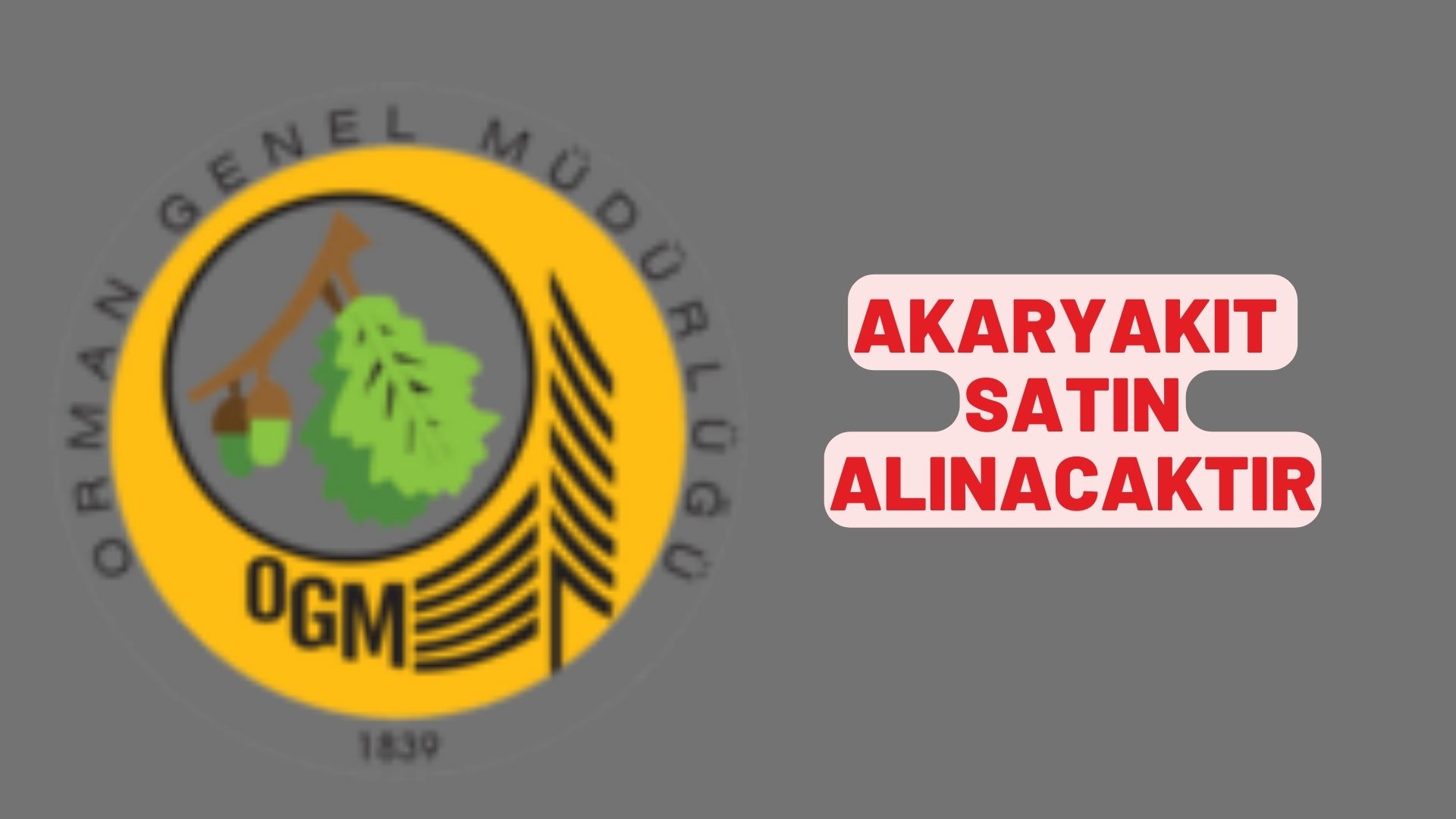 Akaryakıt satın alınacaktır