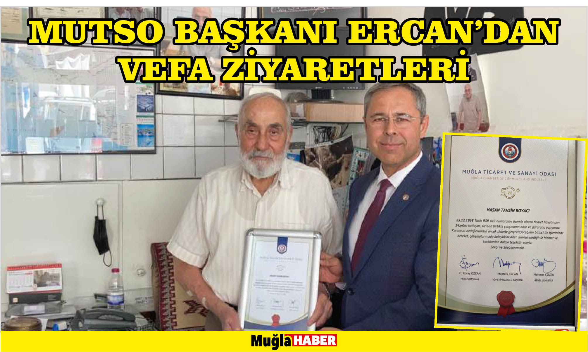 MUTSO BAŞKANI ERCAN’DAN VEFA ZİYARETLERİ