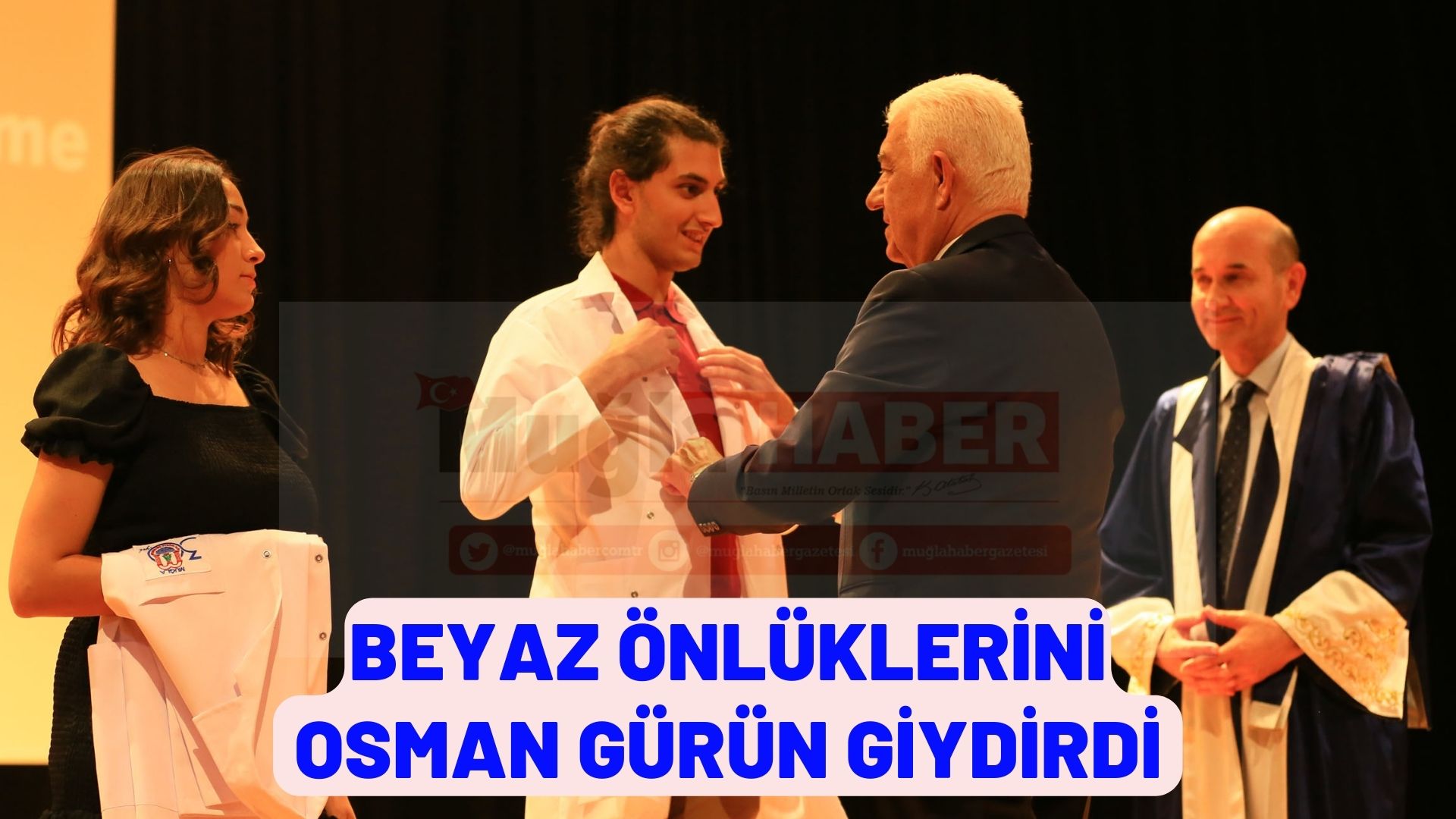 BEYAZ ÖNLÜKLERİNİ BAŞKAN GÜRÜN GİYDİRDİ