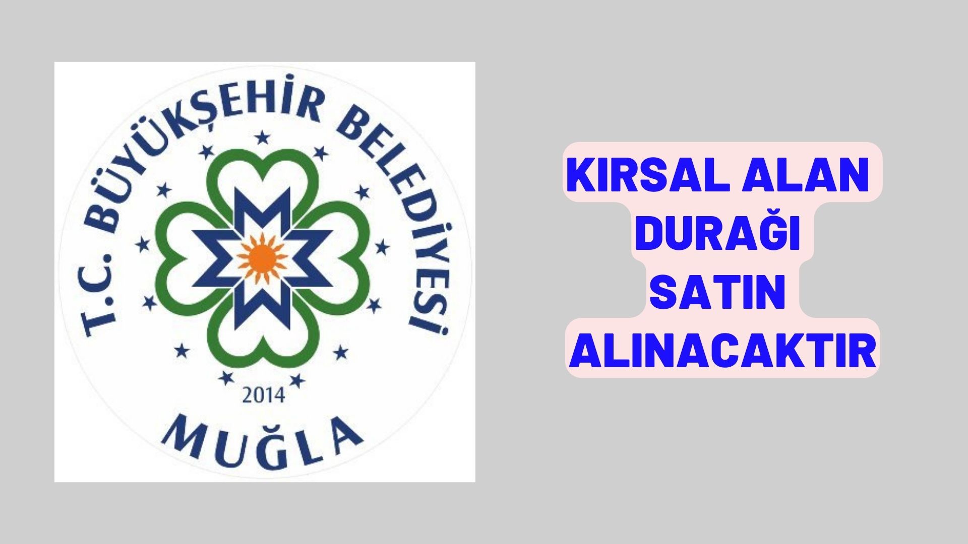 Kırsal alan durağı satın alınacaktır