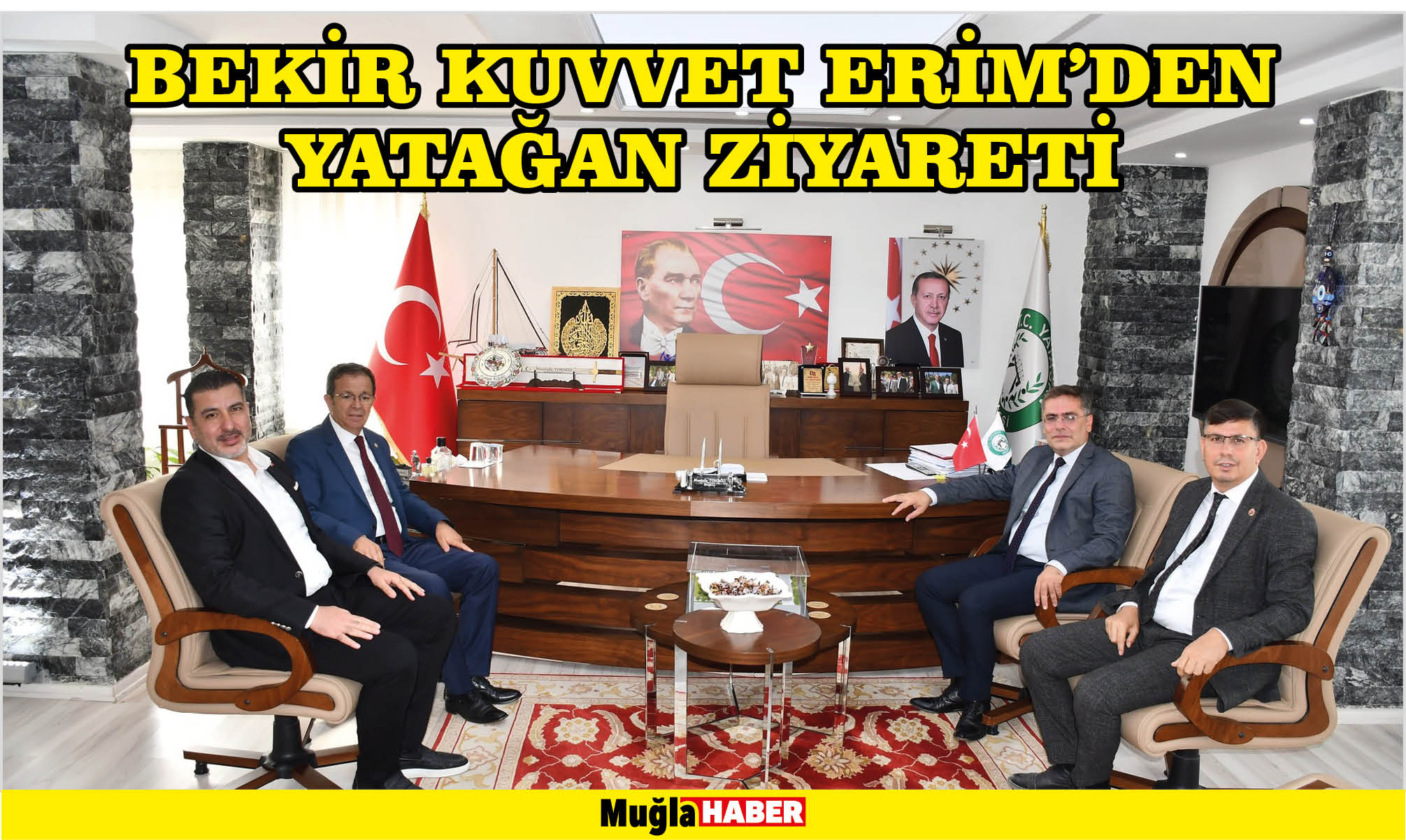 BEKİR KUVVET ERİM’DEN YATAĞAN ZİYARETİ