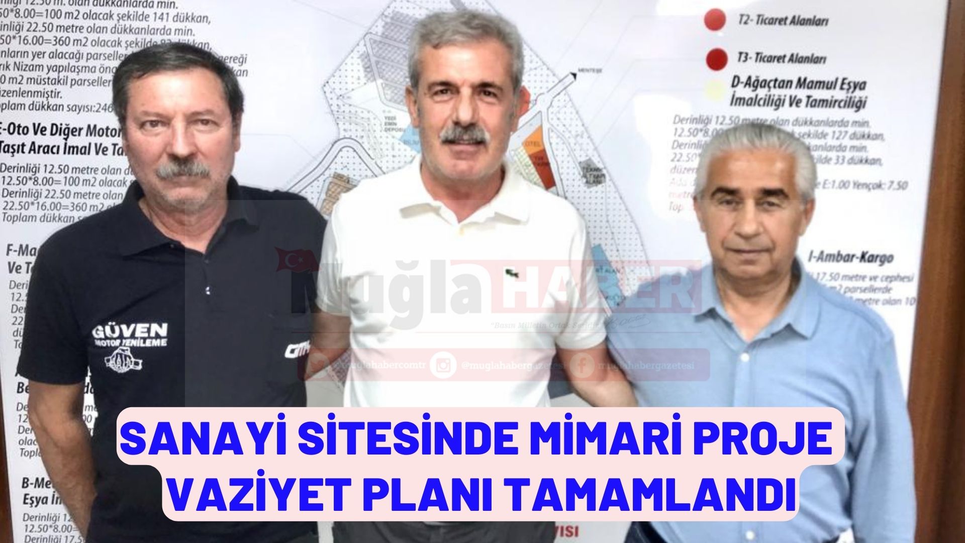 SANAYİ SİTESİNDE MİMARİ PROJE VAZİYET PLANI TAMAMLANDI 