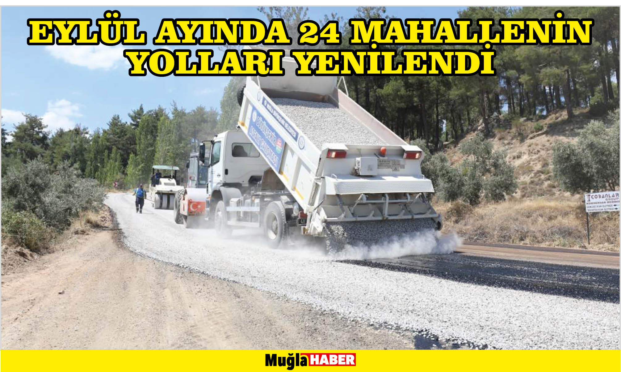 EYLÜL AYINDA 24 MAHALLENİN YOLLARI YENİLENDİ