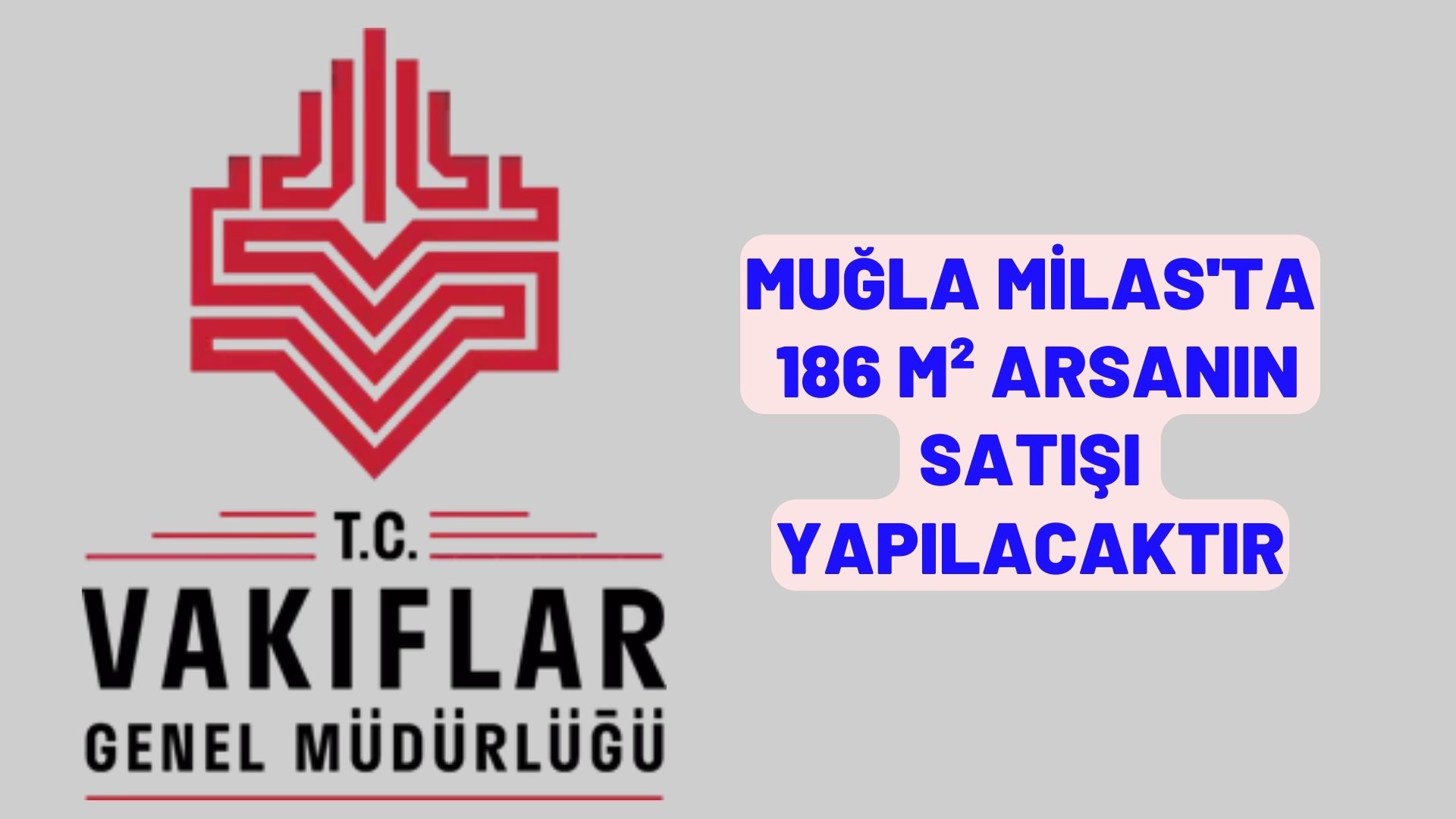 Muğla Milas'ta 186 m² arsanın satışı yapılacaktır