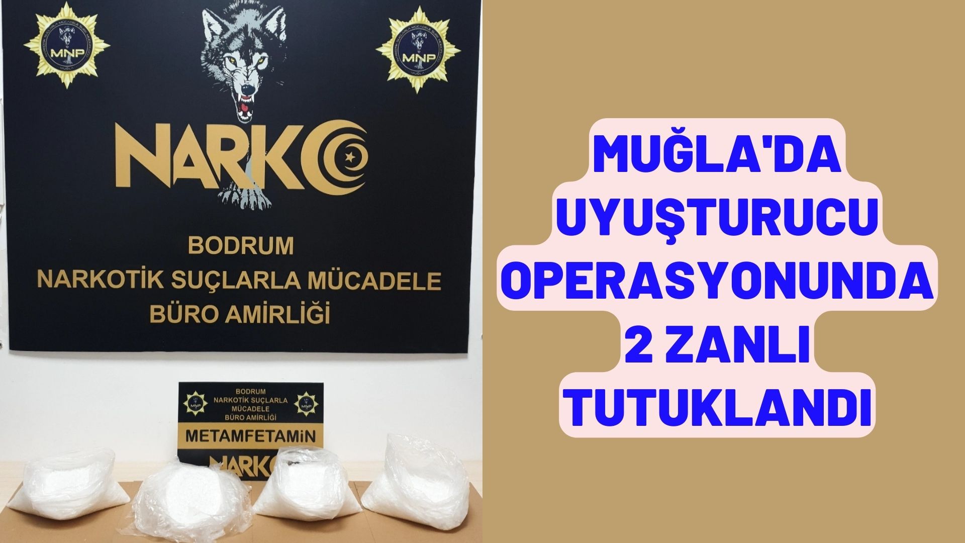 Muğla'da uyuşturucu operasyonunda 2 zanlı tutuklandı