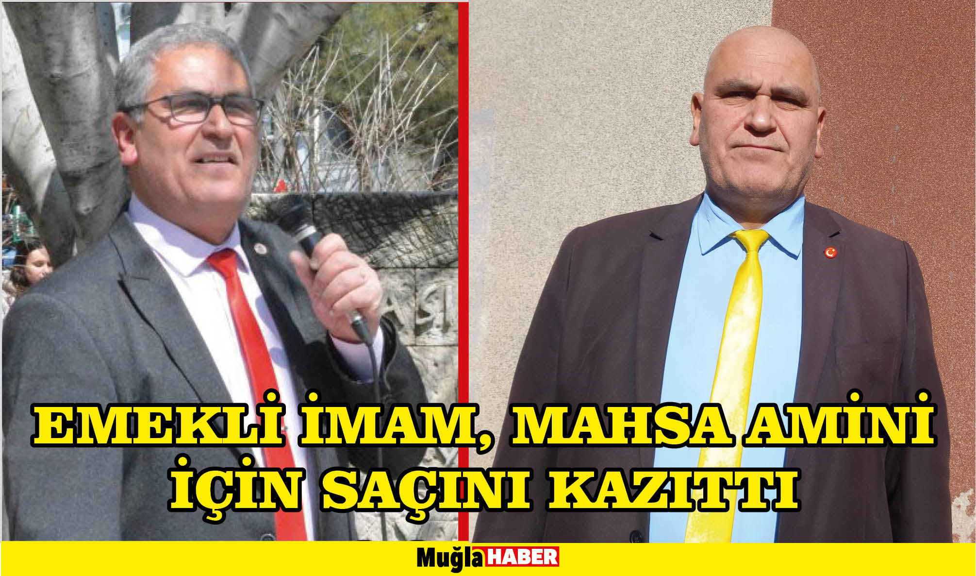 EMEKLİ İMAM, MAHSA AMİNİ İÇİN SAÇINI KAZITTI