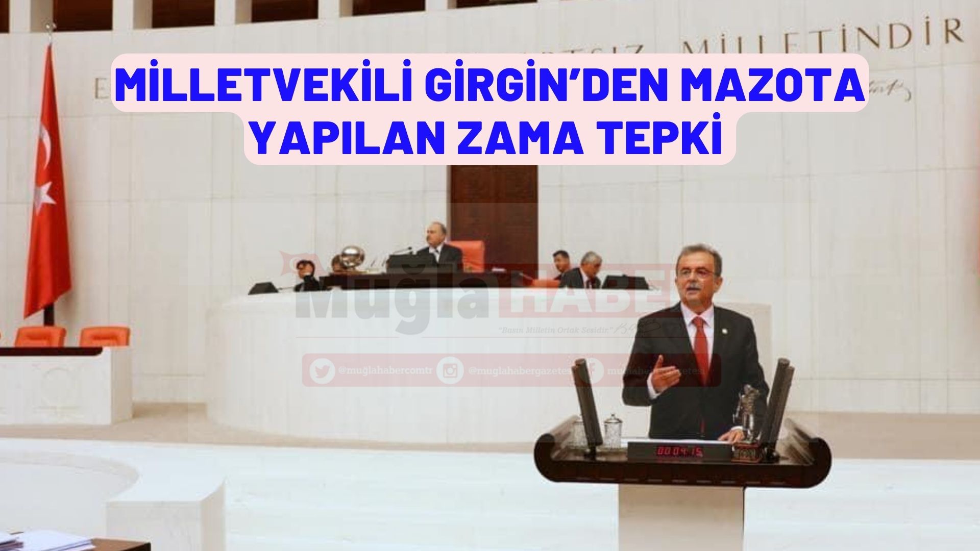 MİLLETVEKİLİ GİRGİN’DEN MAZOTA YAPILAN ZAMA TEPKİ 