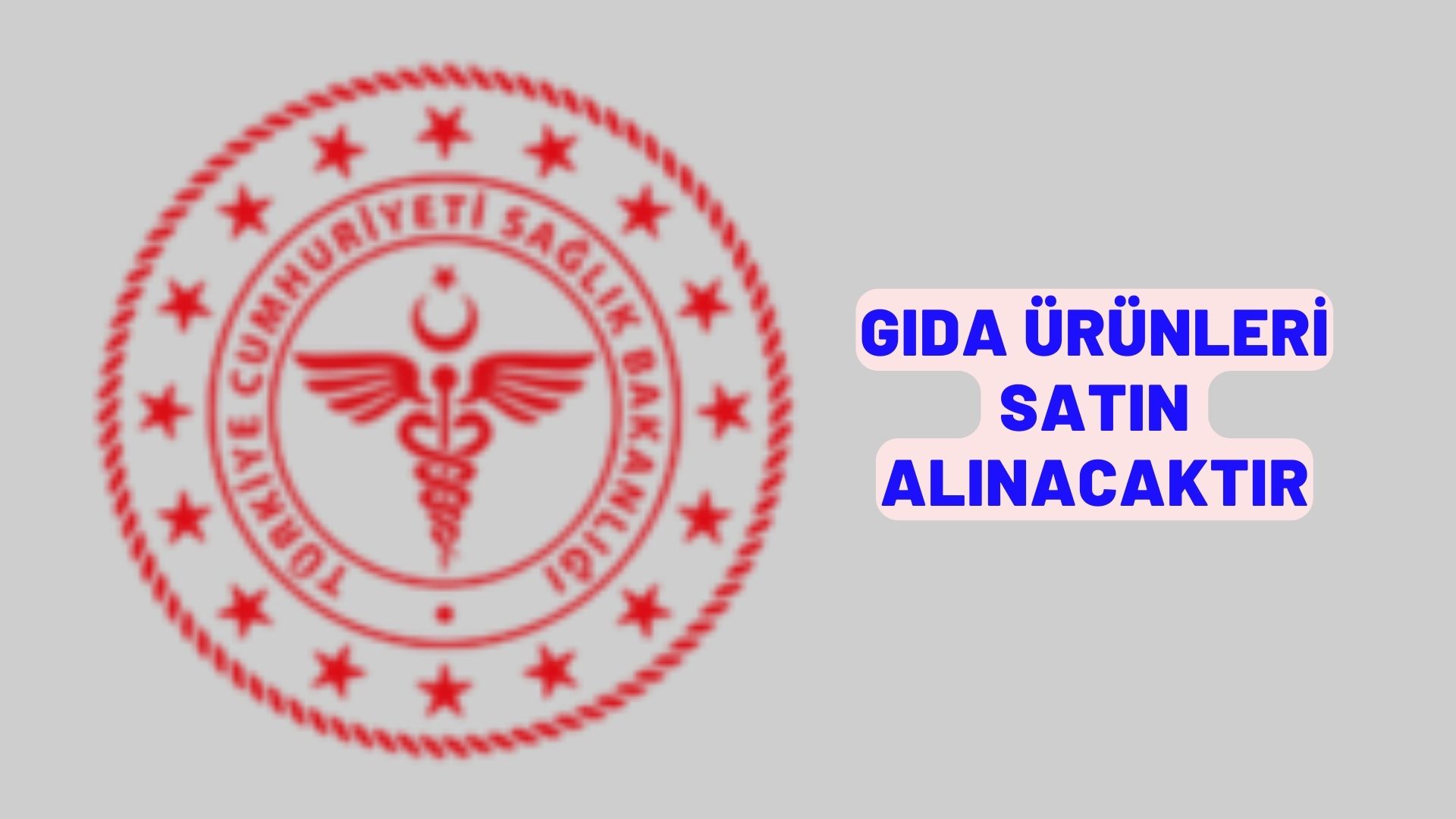 Gıda ürünleri satın alınacaktır