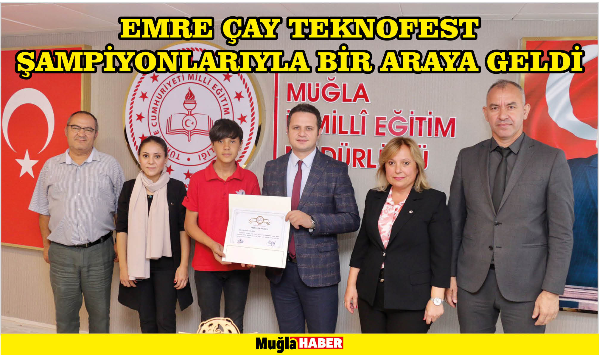 EMRE ÇAY TEKNOFEST ŞAMPİYONLARIYLA BİR ARAYA GELDİ