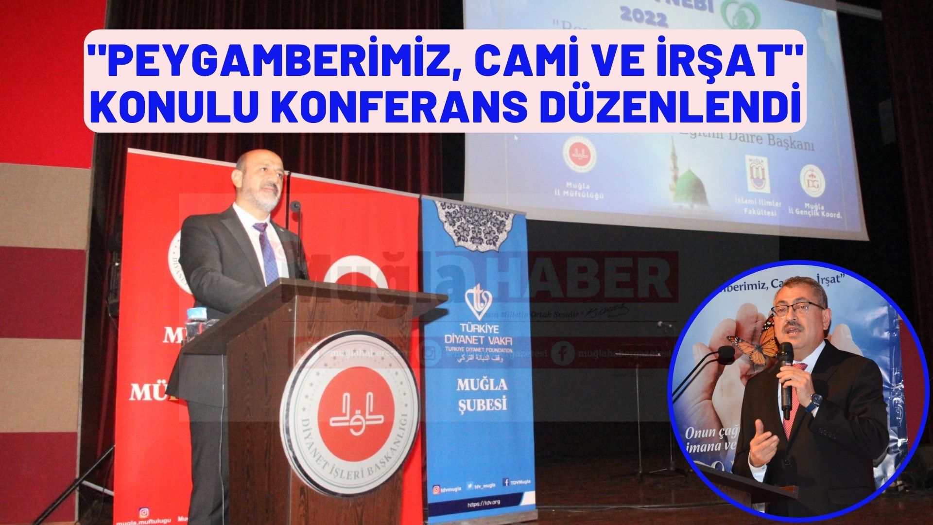 "PEYGAMBERİMİZ, CAMİ VE İRŞAT" KONULU KONFERANS DÜZENLENDİ