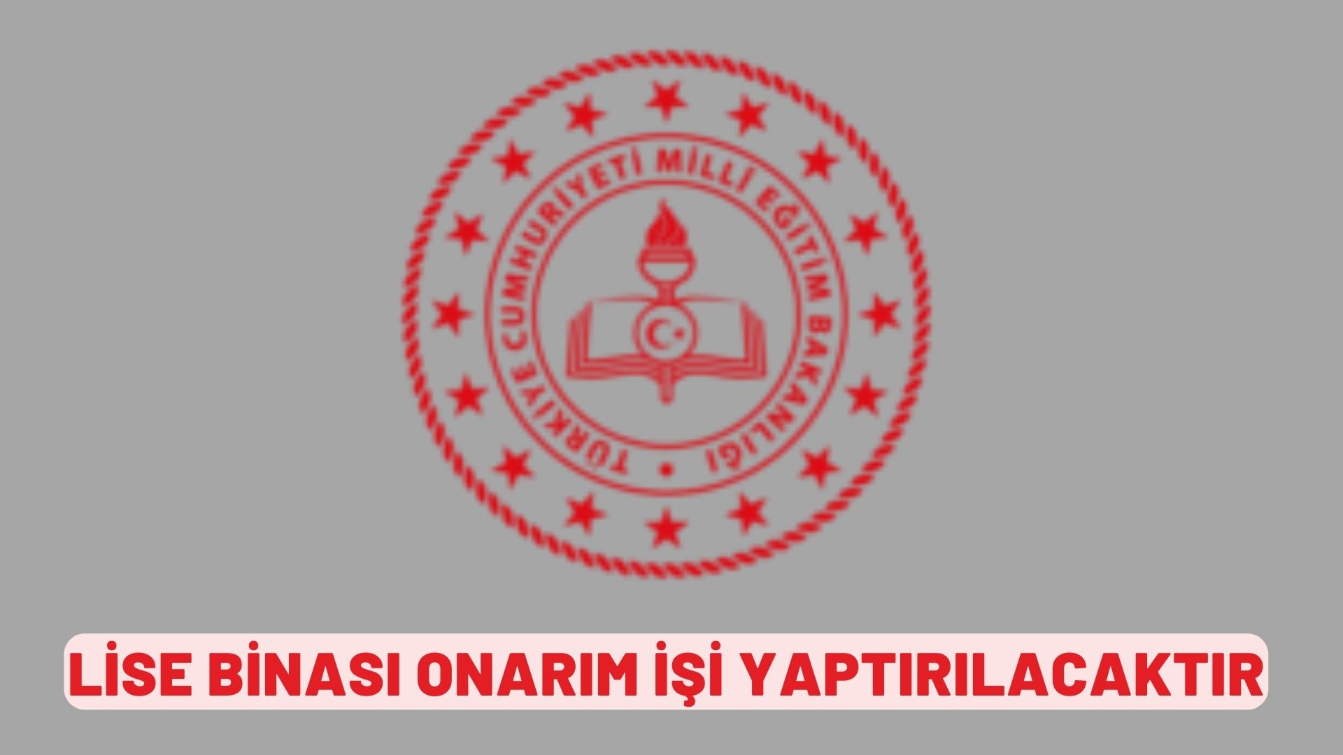 Lise binası onarım işi yaptırılacaktır