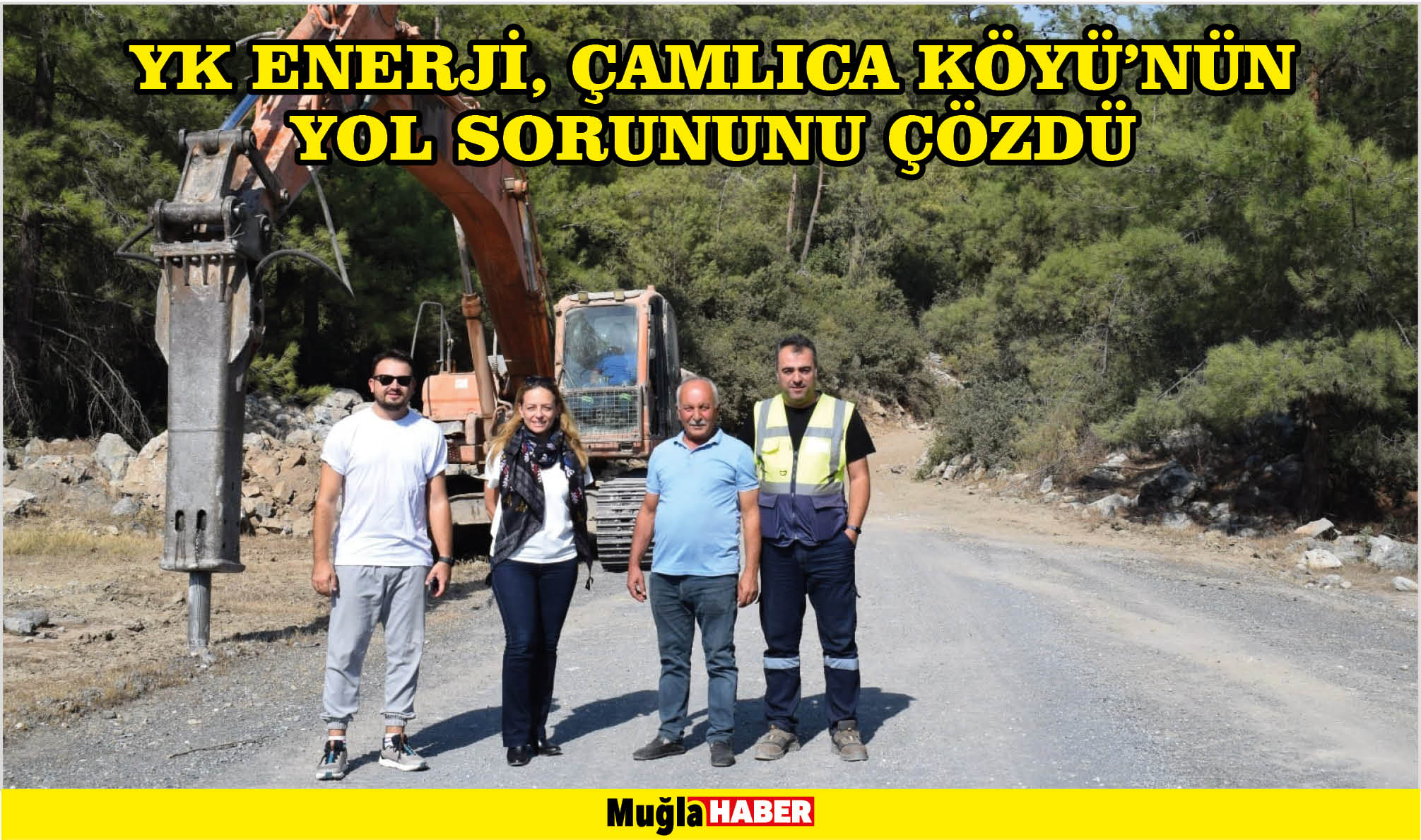 YK Enerji, Çamlıca Köyü’nün yol sorununu çözdü