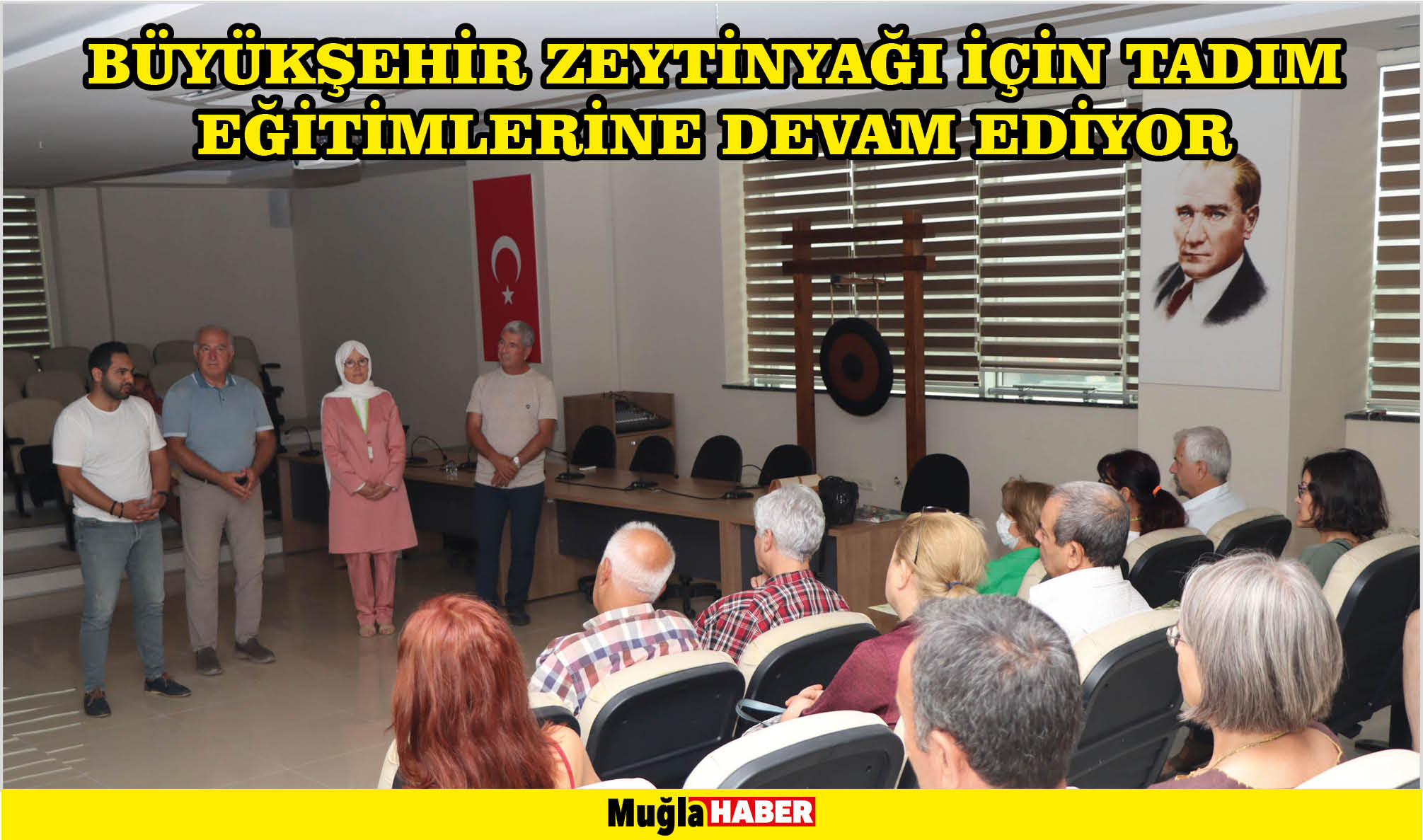 Büyükşehir zeytinyağı için tadım eğitimlerine devam ediyor