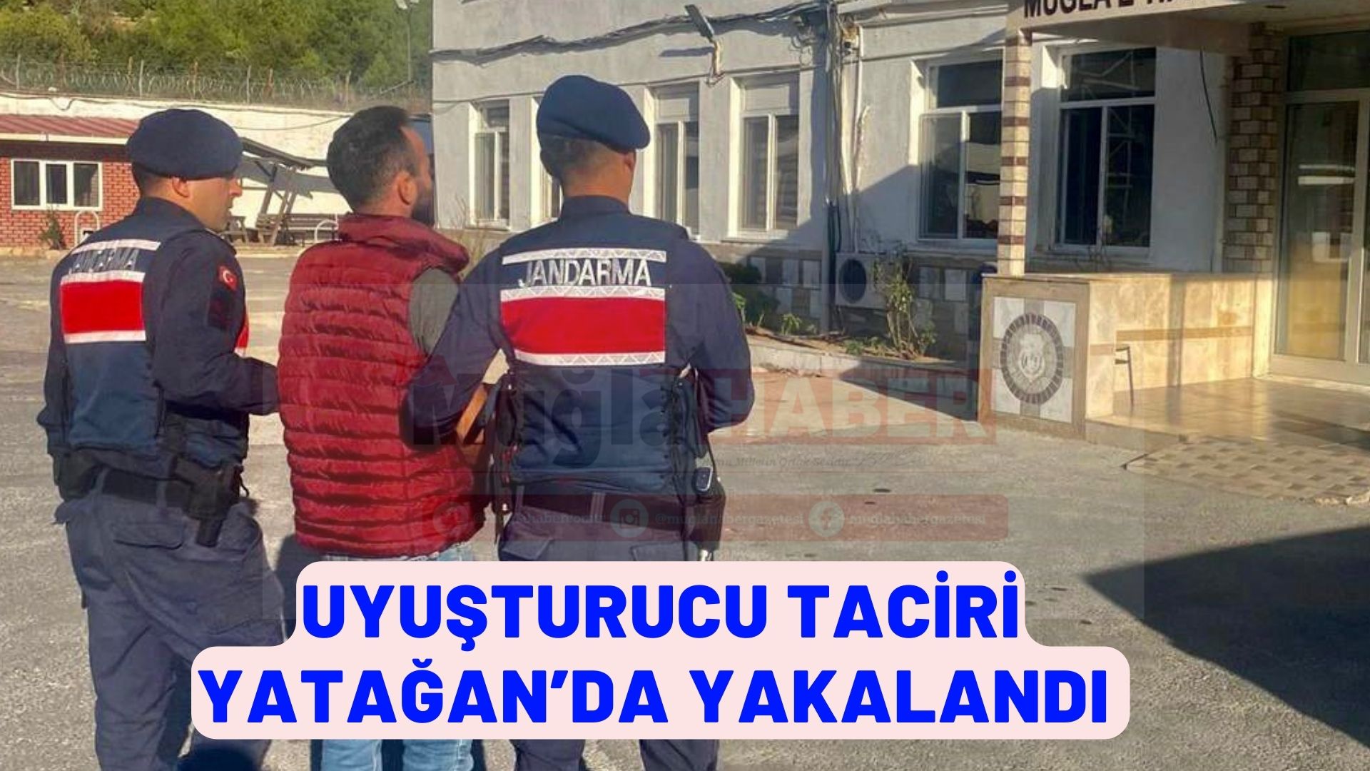 UYUŞTURUCU TACİRİ YATAĞAN’DA YAKALANDI